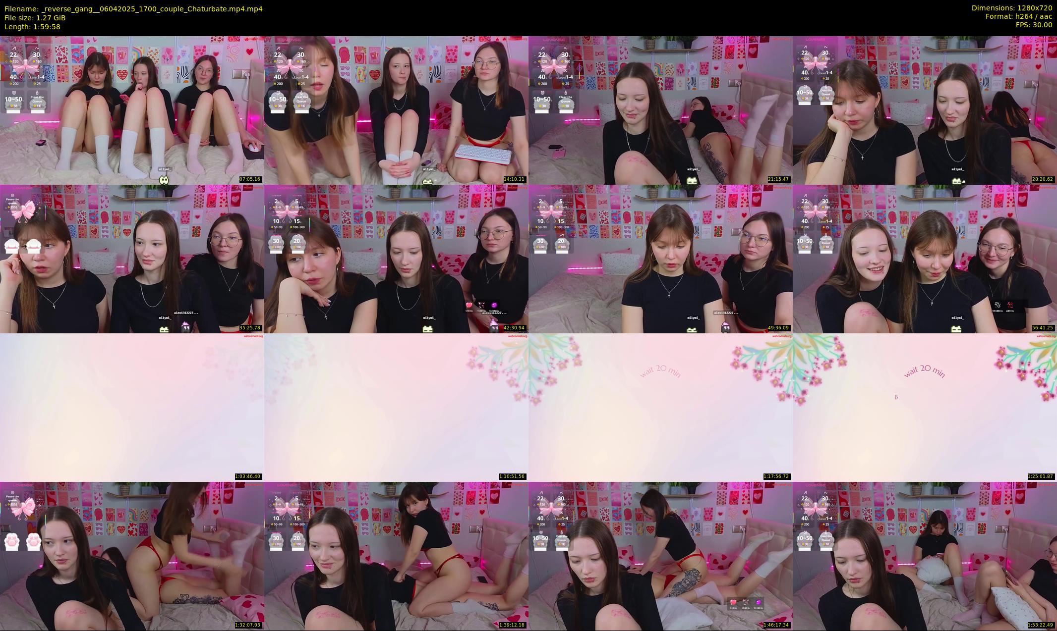 _reverse_gang_ — 120 minute Chaturbate couple cam show recording, 720p, Apr 6, 2025