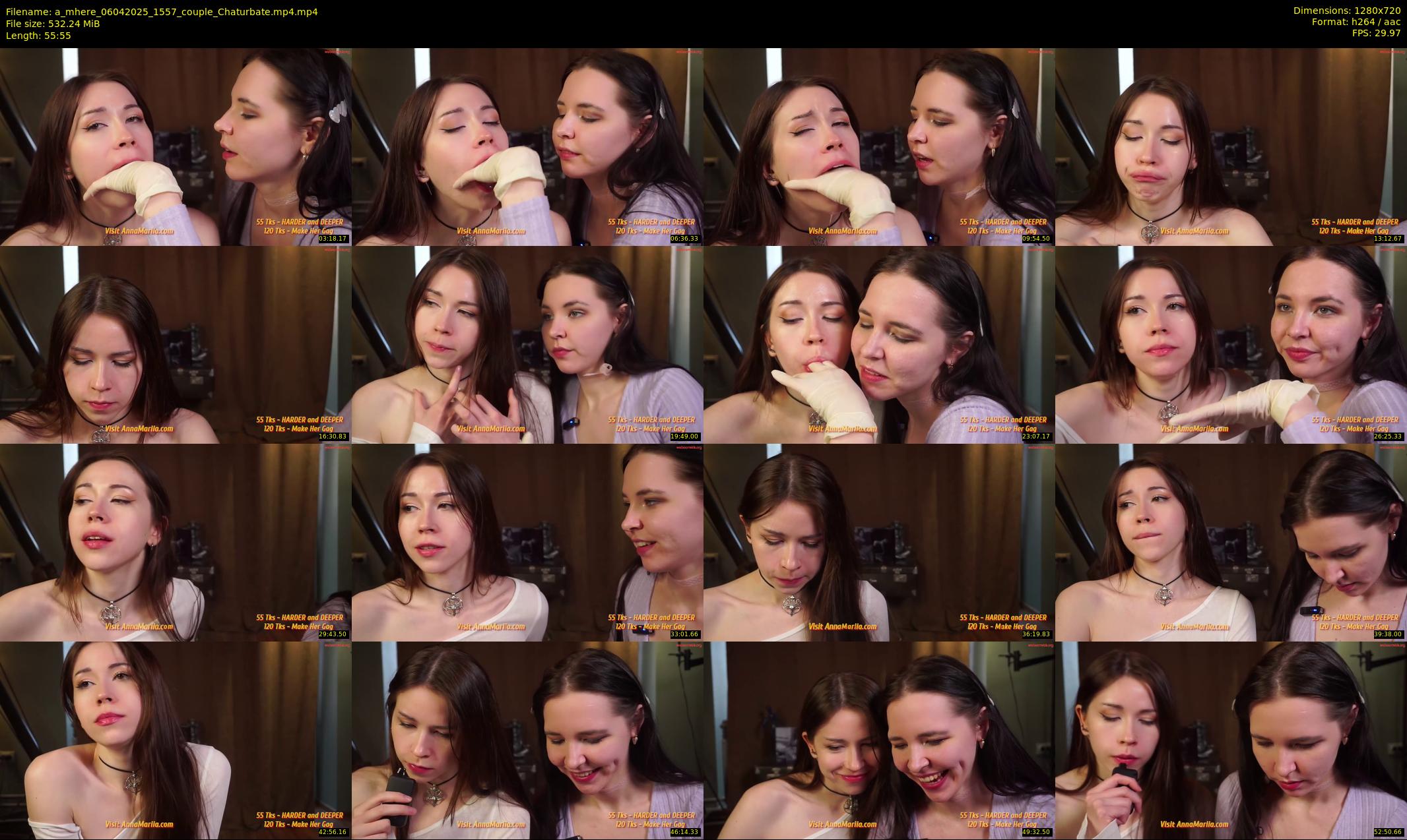 a_mhere — 56 minute Chaturbate couple cam show recording, 720p, Apr 6, 2025