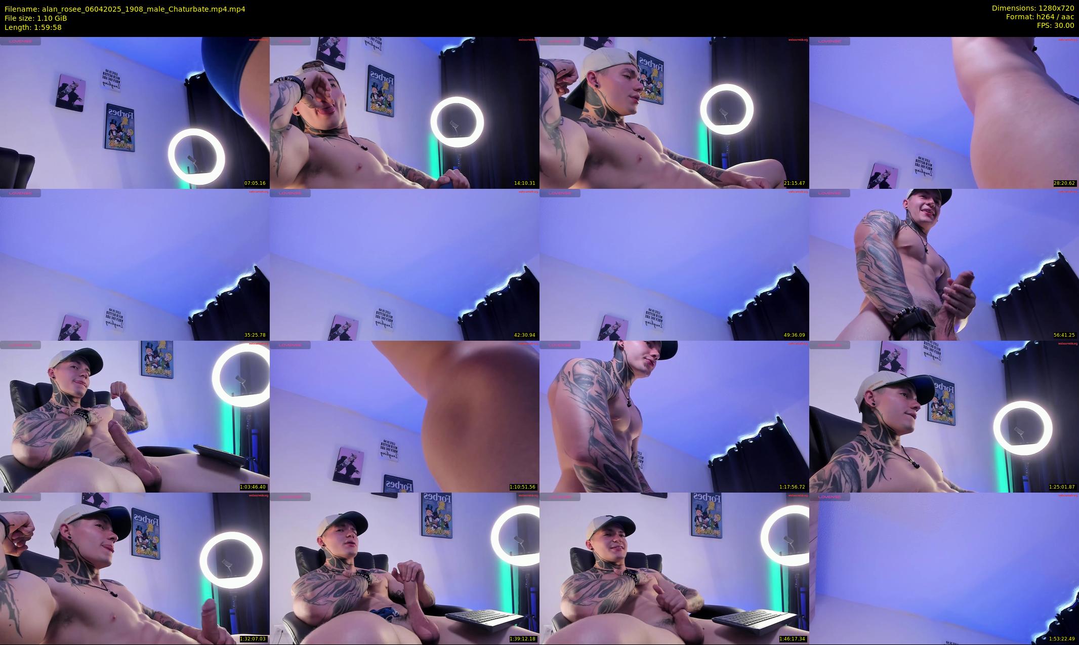 alan_rosee — 120 minute Chaturbate male cam show recording, 720p, Apr 6, 2025