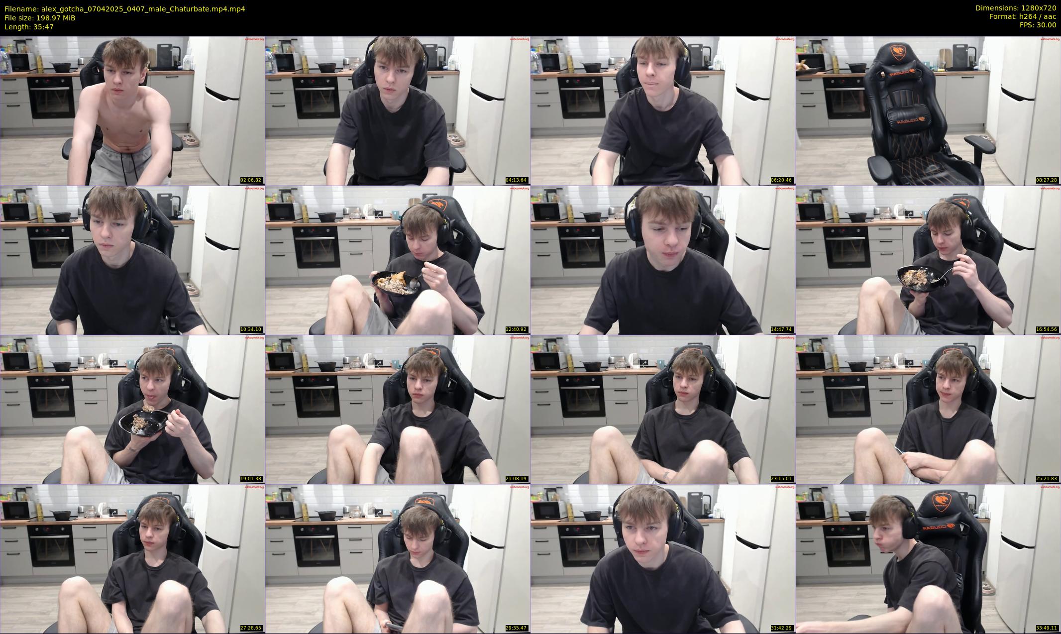 alex_gotcha — 36 minute Chaturbate male cam show recording, 720p, Apr 7, 2025