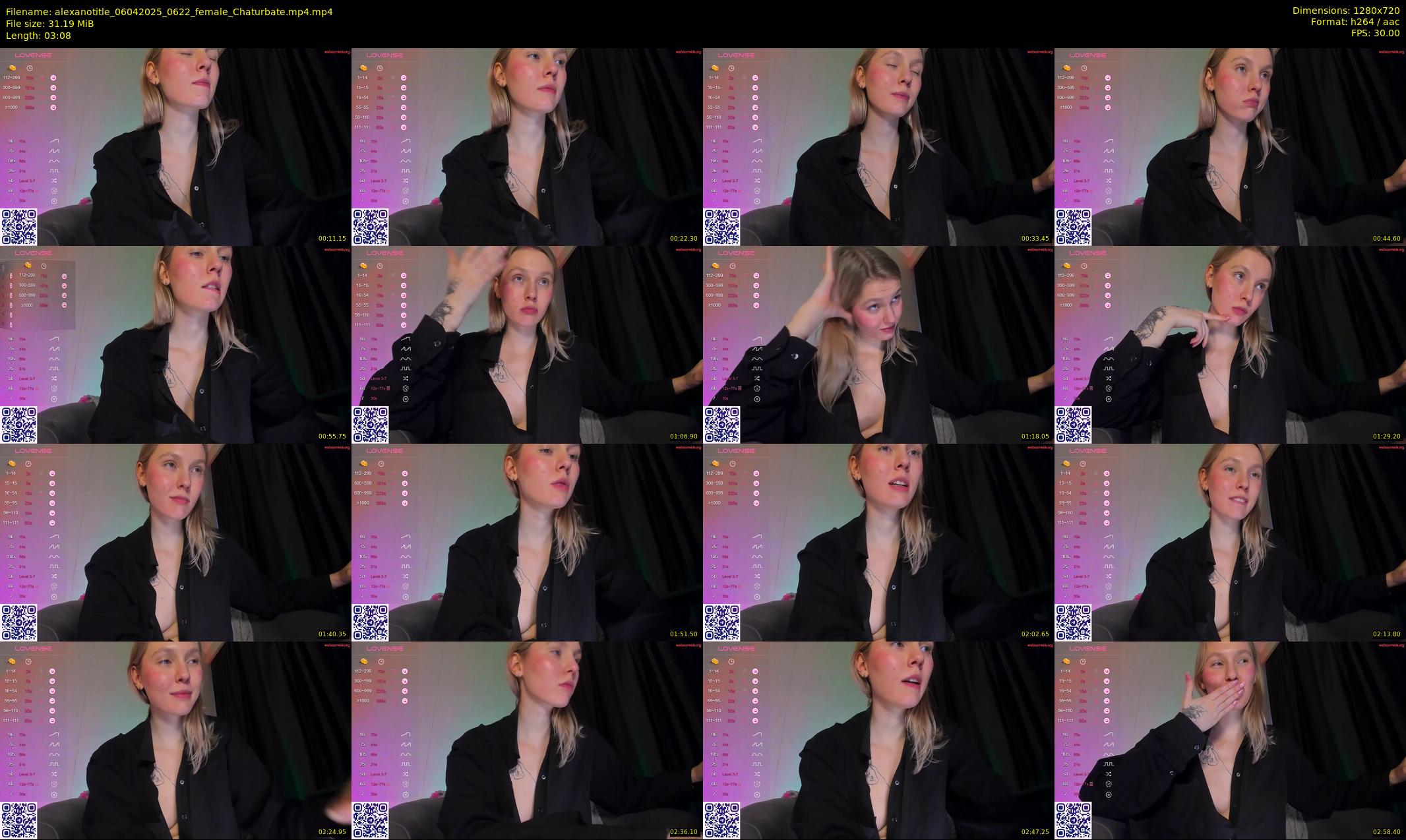 alexanotitle — 4 minute Chaturbate female cam show recording, 720p, Apr 6, 2025