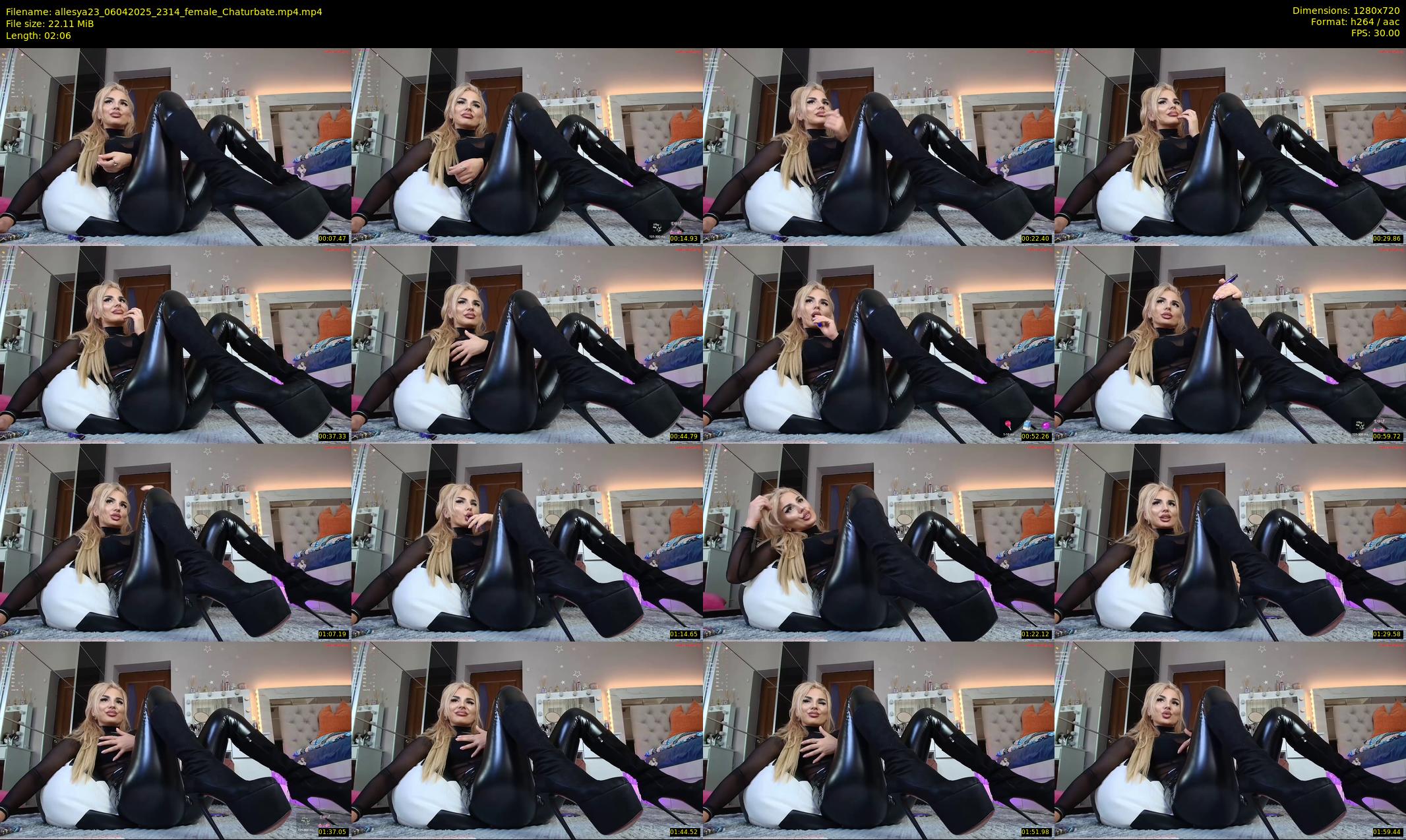 allesya23 — 3 minute Chaturbate female cam show recording, 720p, Apr 6, 2025