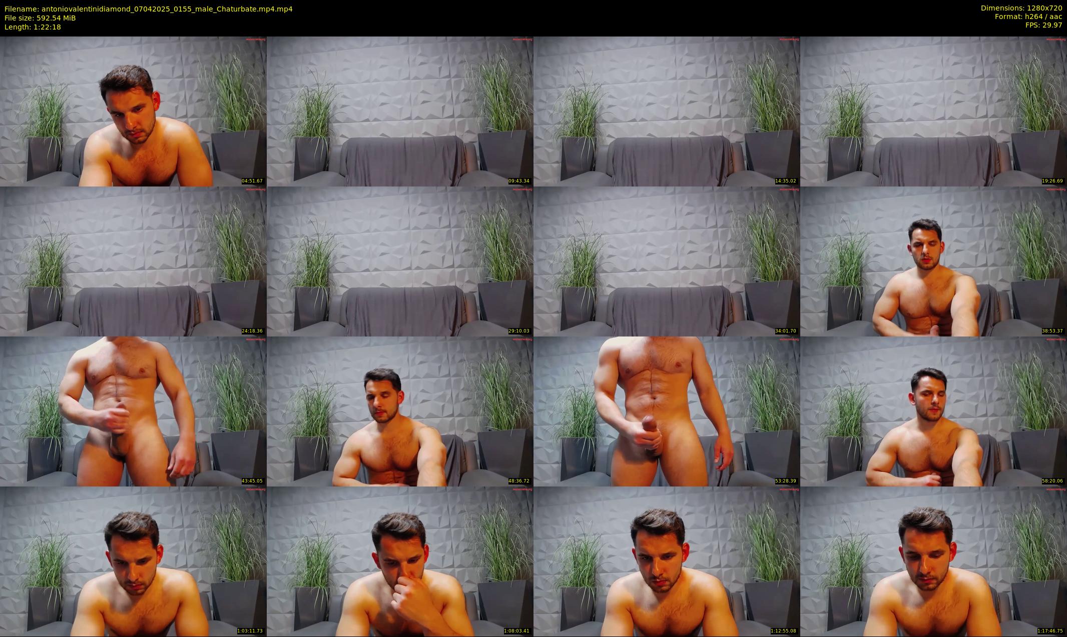 antoniovalentinidiamond — 83 minute Chaturbate male cam show recording, 720p, Apr 7, 2025