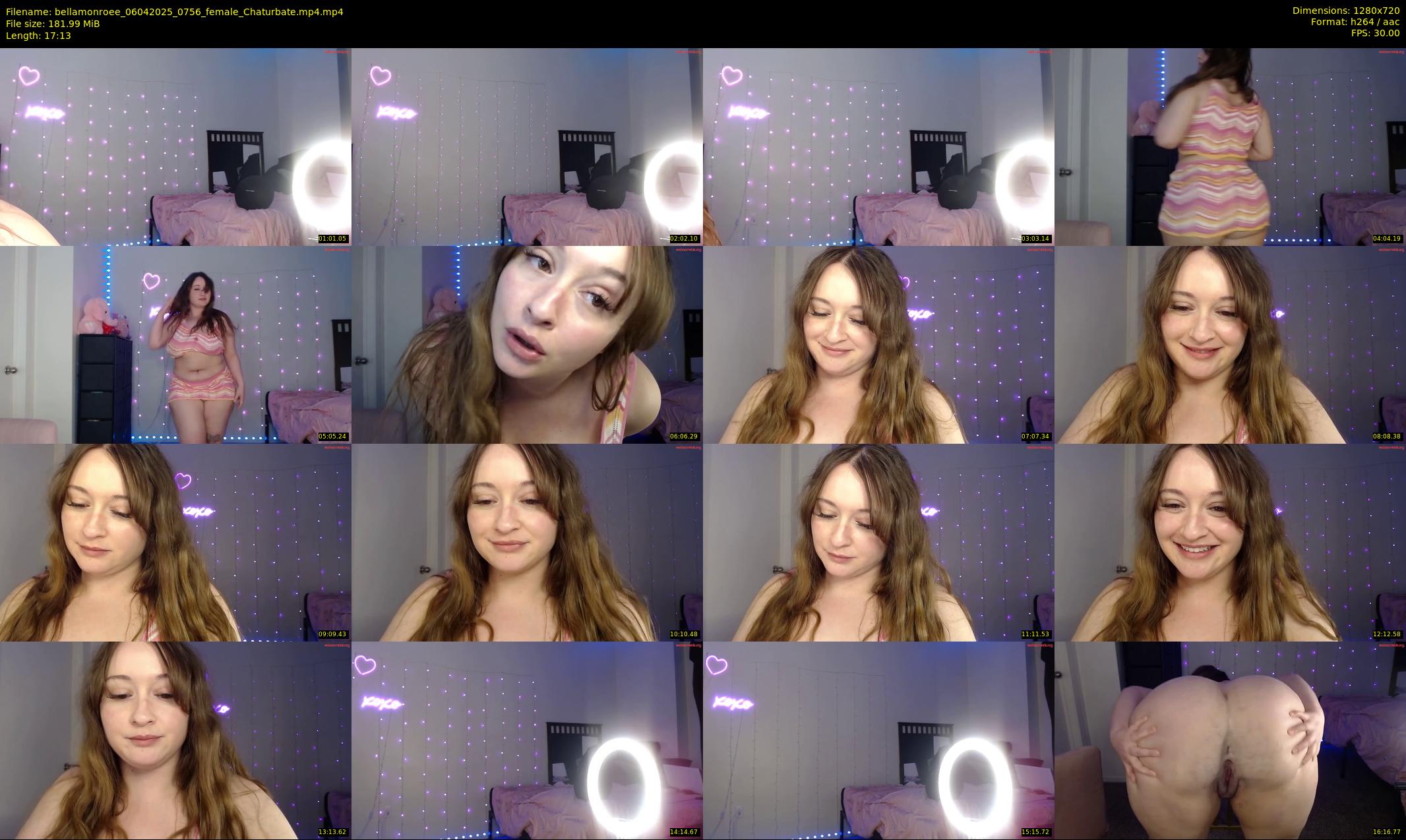 bellamonroee — 18 minute Chaturbate female cam show recording, 720p, Apr 6, 2025