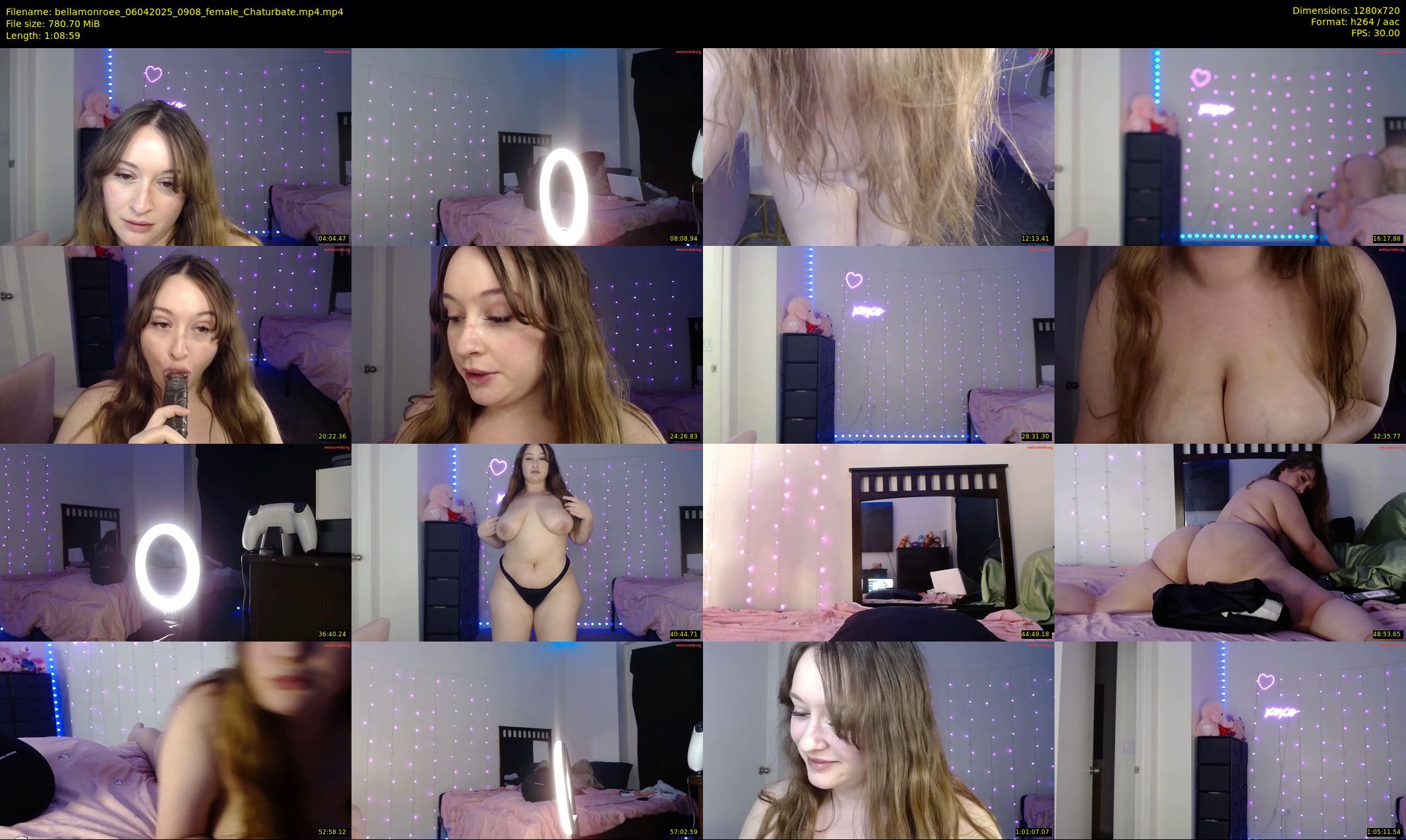 bellamonroee — 69 minute Chaturbate female cam show recording, 720p, Apr 6, 2025