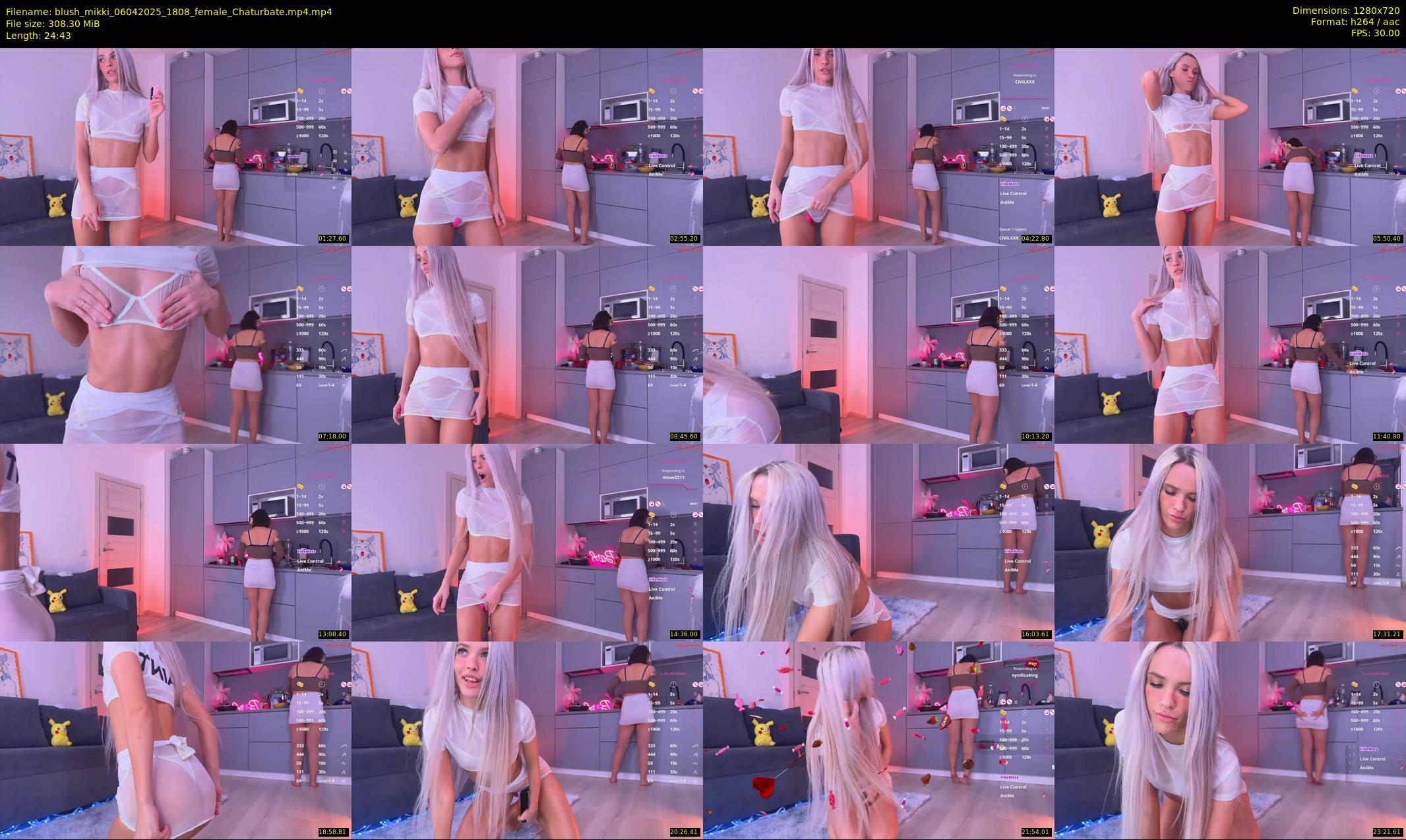 blush_mikki — 25 minute Chaturbate female cam show recording, 720p, Apr 6, 2025