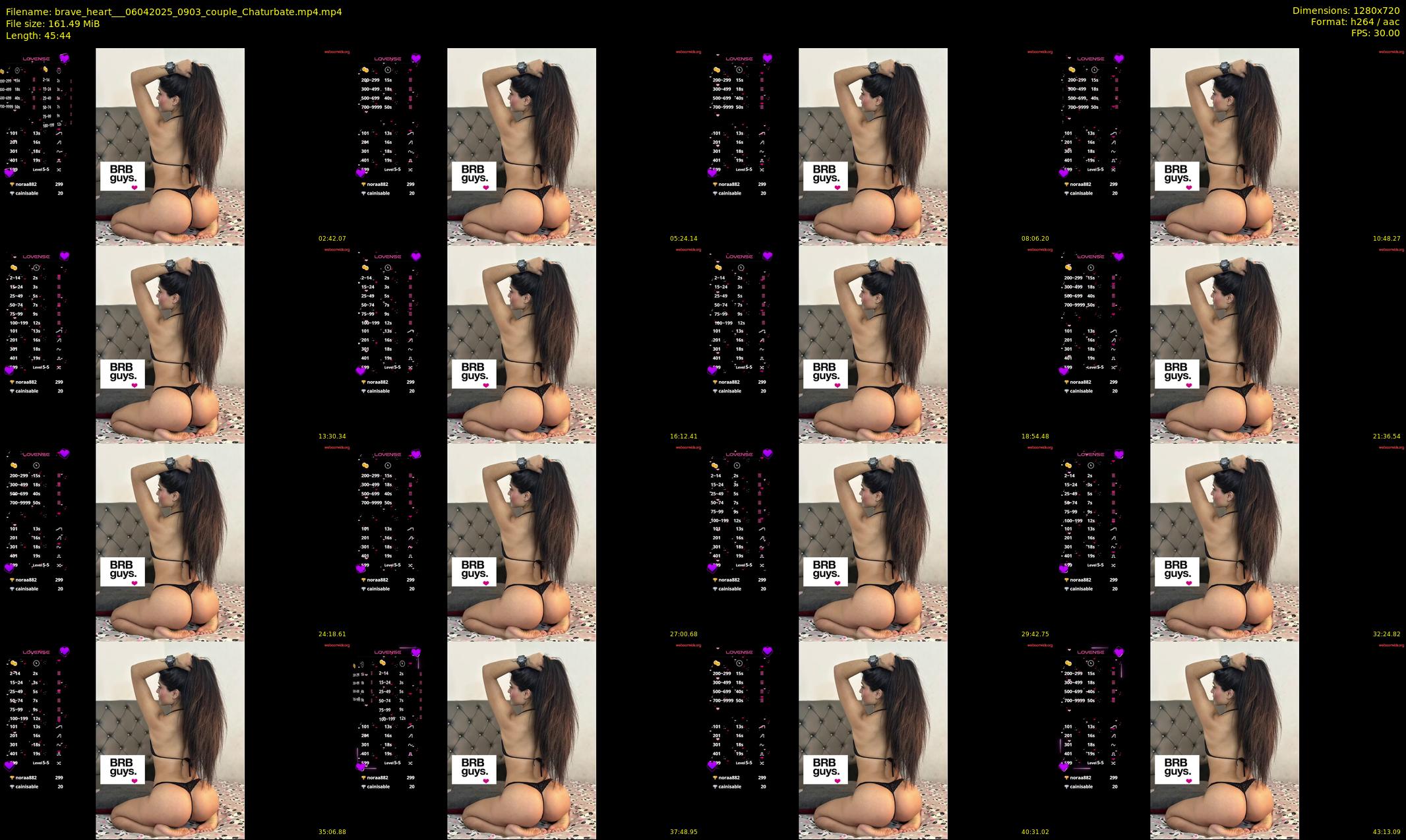 brave_heart__ — 46 minute Chaturbate couple cam show recording, 720p, Apr 6, 2025