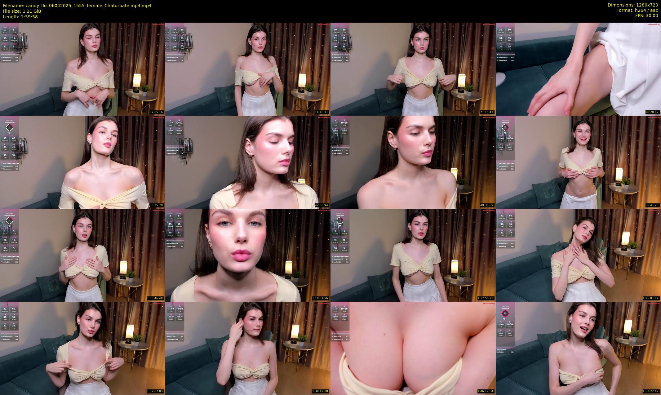 candy_flo — 120 minute Chaturbate female cam show recording, 720p, Apr 6, 2025