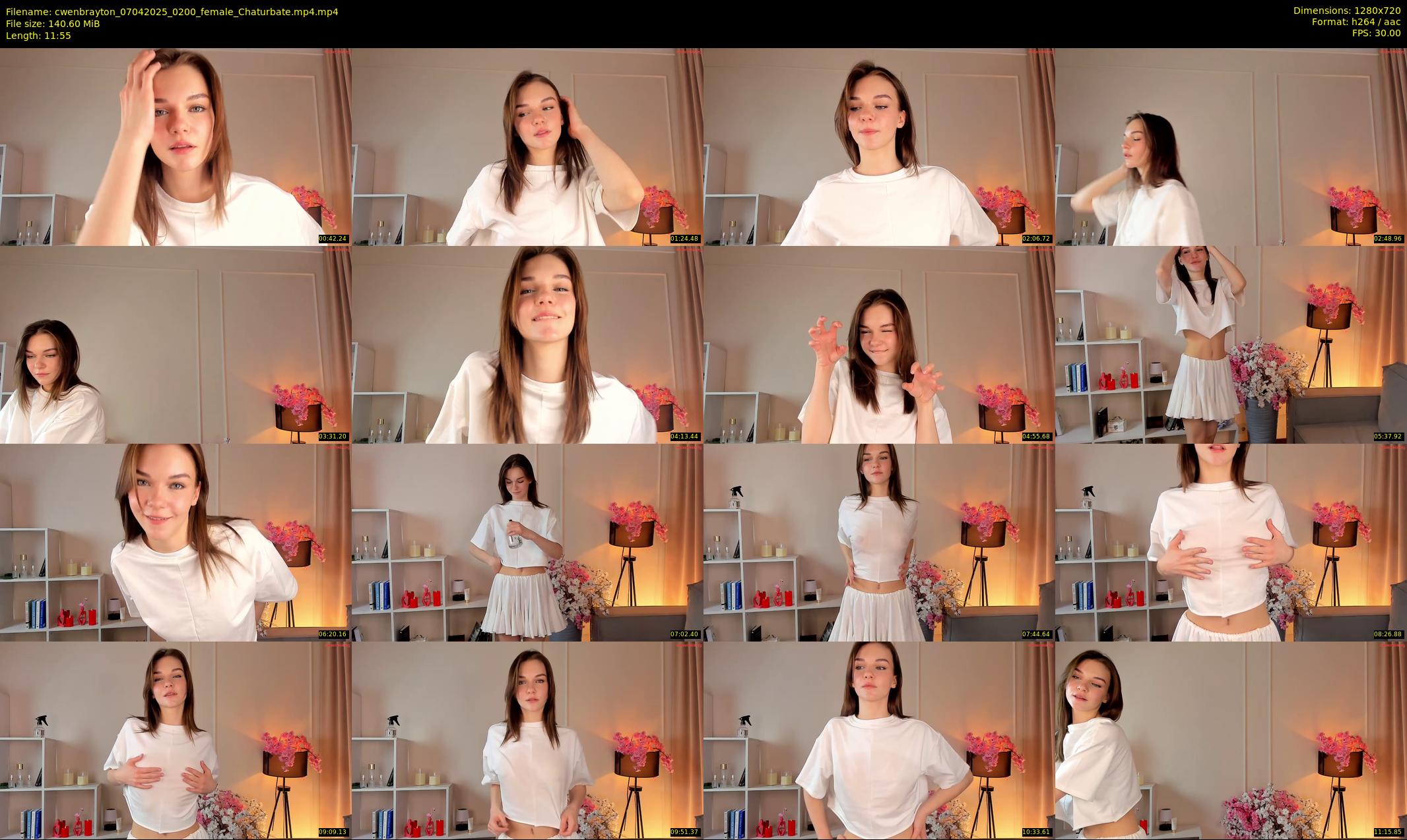 cwenbrayton — 12 minute Chaturbate female cam show recording, 720p, Apr 7, 2025