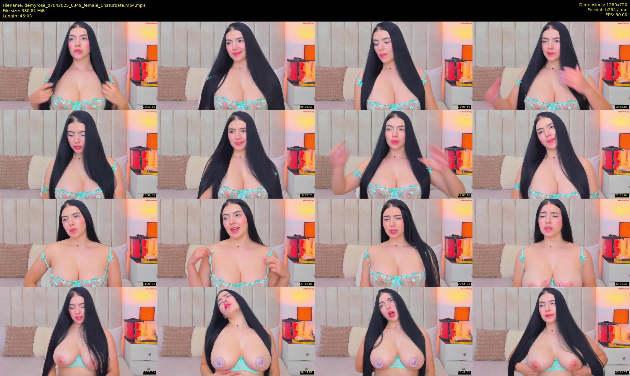 demyrose — 47 minute Chaturbate female cam show recording, 720p, Apr 7, 2025