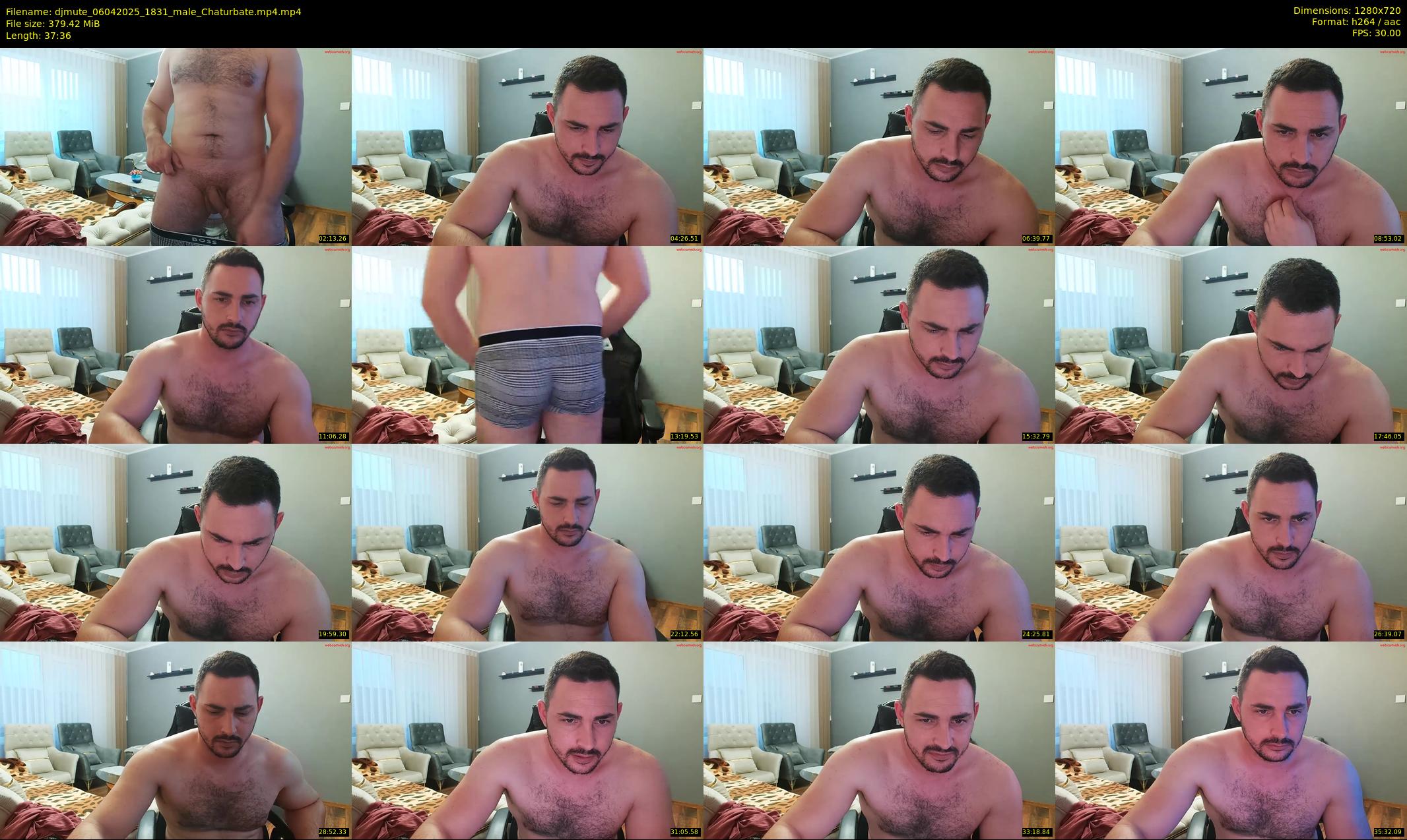 djmute — 38 minute Chaturbate male cam show recording, 720p, Apr 6, 2025