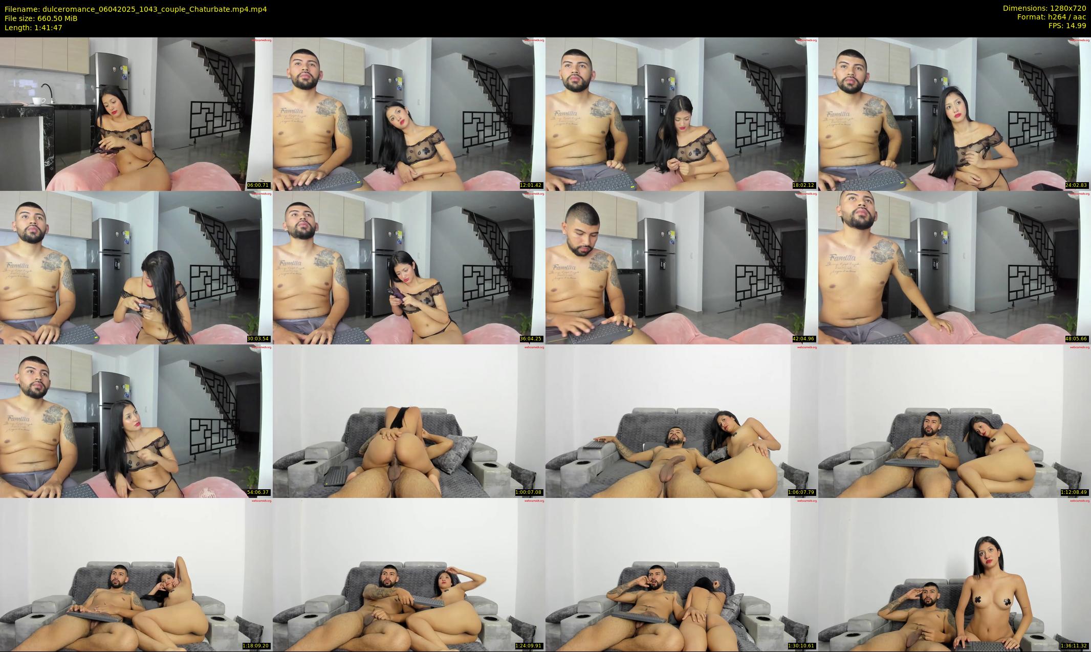 dulceromance — 102 minute Chaturbate couple cam show recording, 720p, Apr 6, 2025