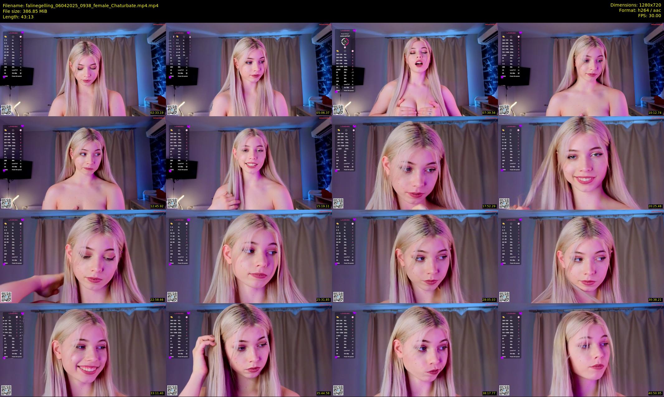 falinegelling — 44 minute Chaturbate female cam show recording, 720p, Apr 6, 2025