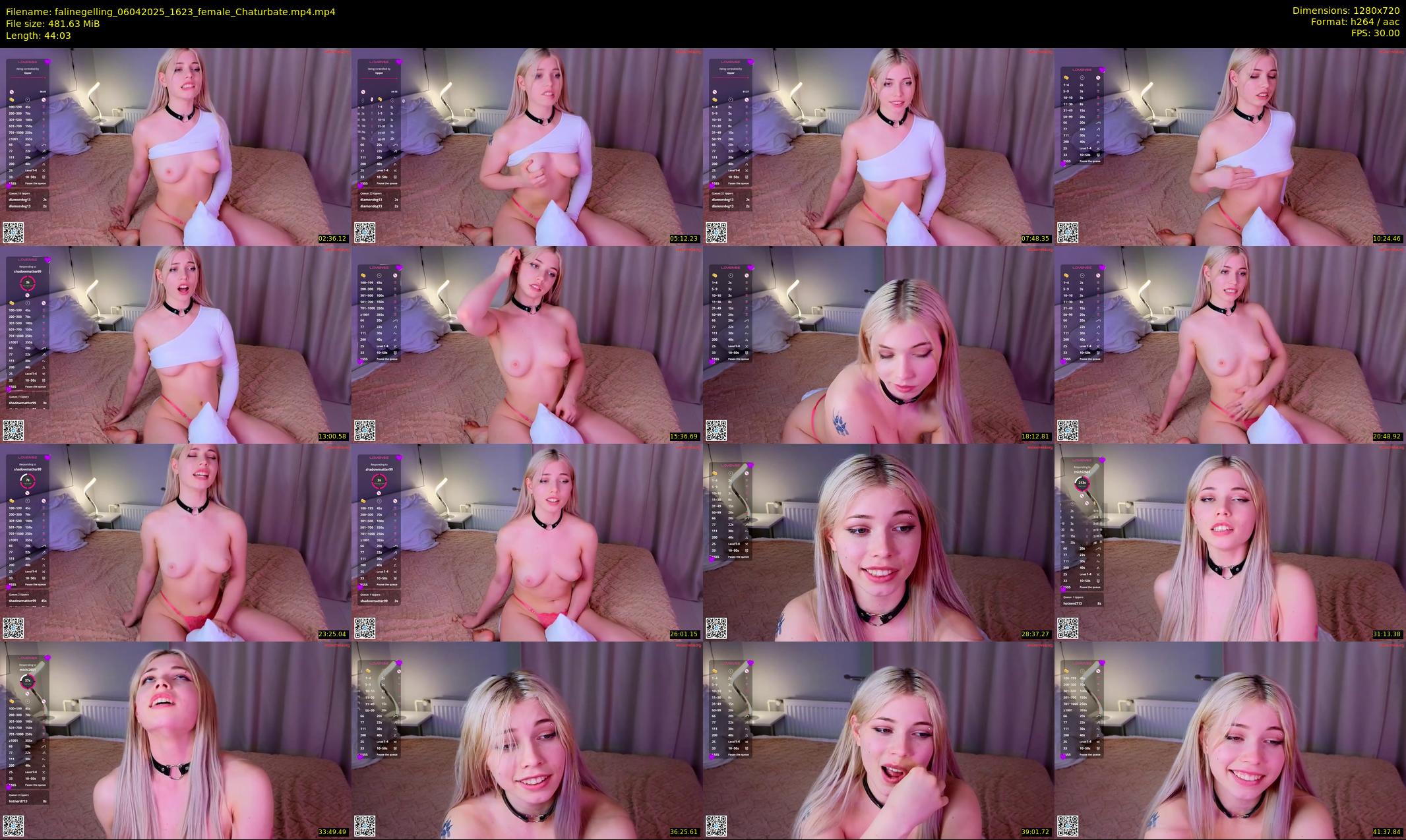 falinegelling — 45 minute Chaturbate female cam show recording, 720p, Apr 6, 2025