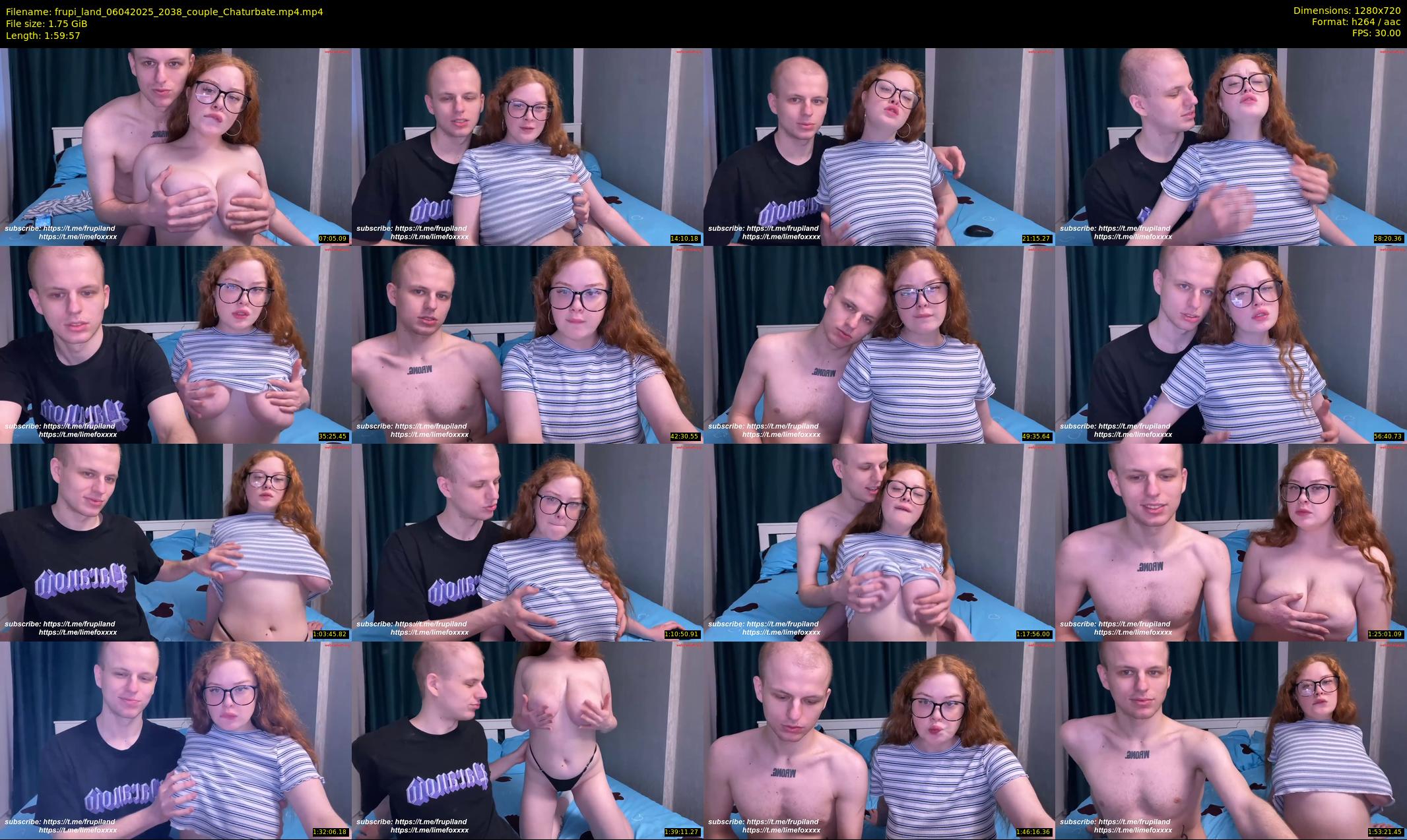 frupi_land — 120 minute Chaturbate couple cam show recording, 720p, Apr 6, 2025