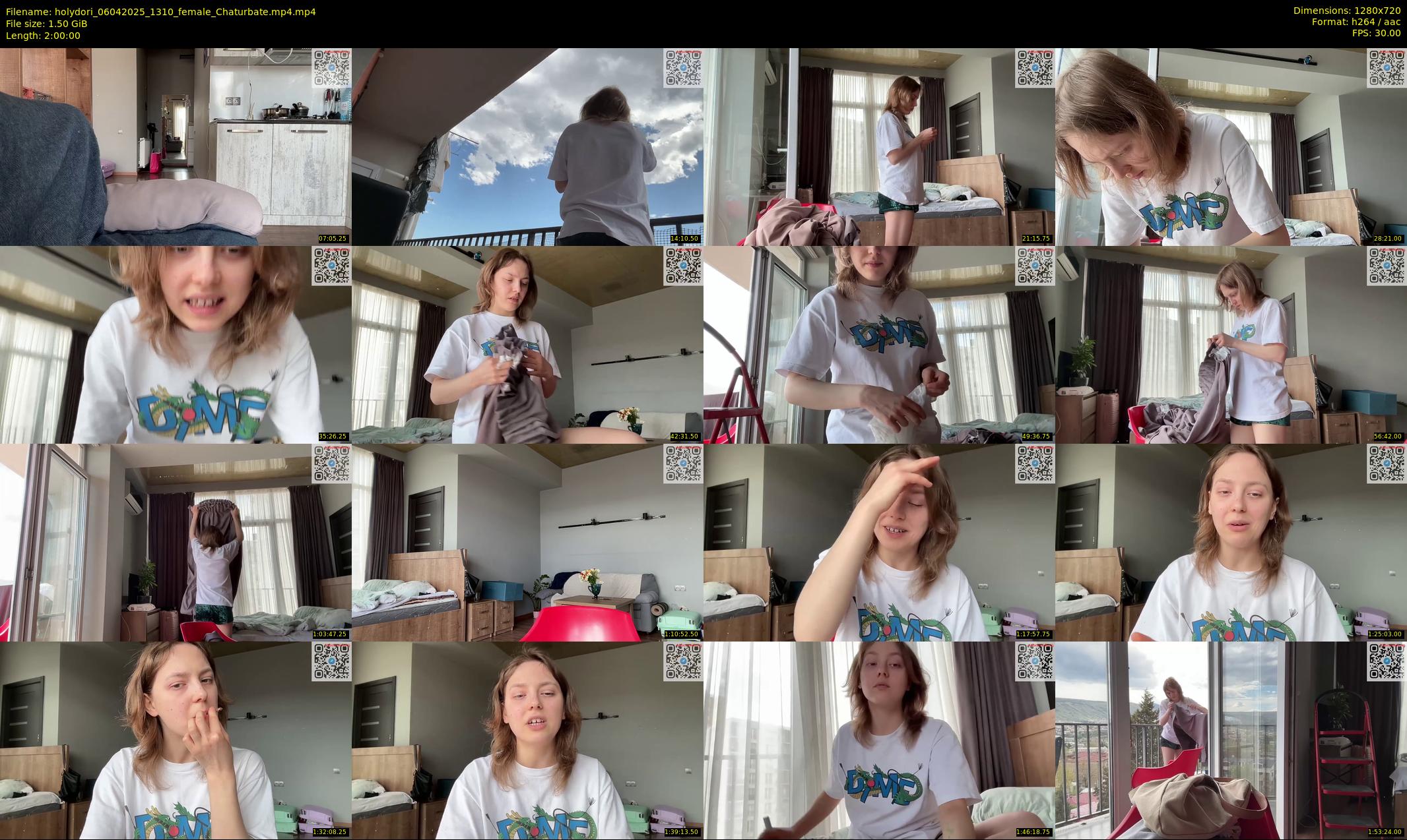 holydori — 120 minute Chaturbate female cam show recording, 720p, Apr 6, 2025