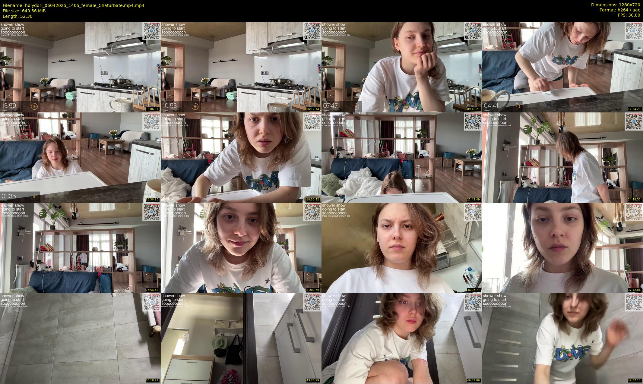 holydori — 53 minute Chaturbate female cam show recording, 720p, Apr 6, 2025