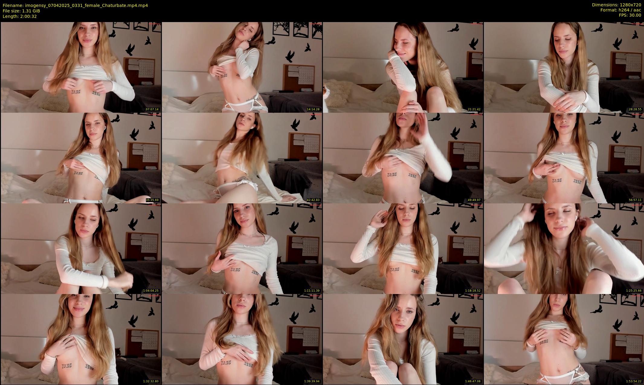 imogensy — 121 minute Chaturbate female cam show recording, 720p, Apr 7, 2025