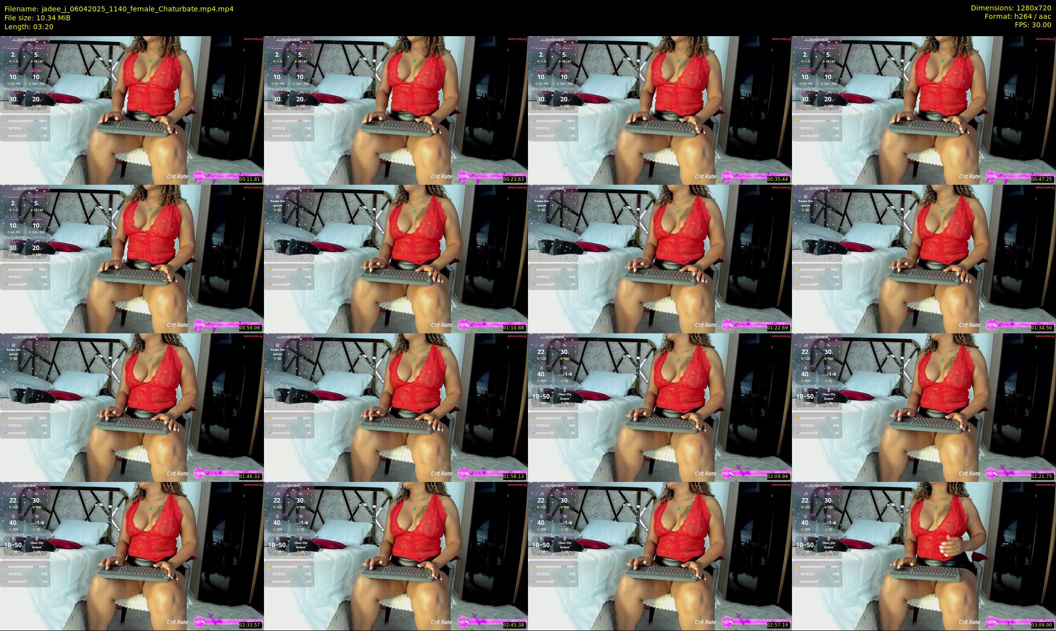 jadee_j — 4 minute Chaturbate female cam show recording, 720p, Apr 6, 2025