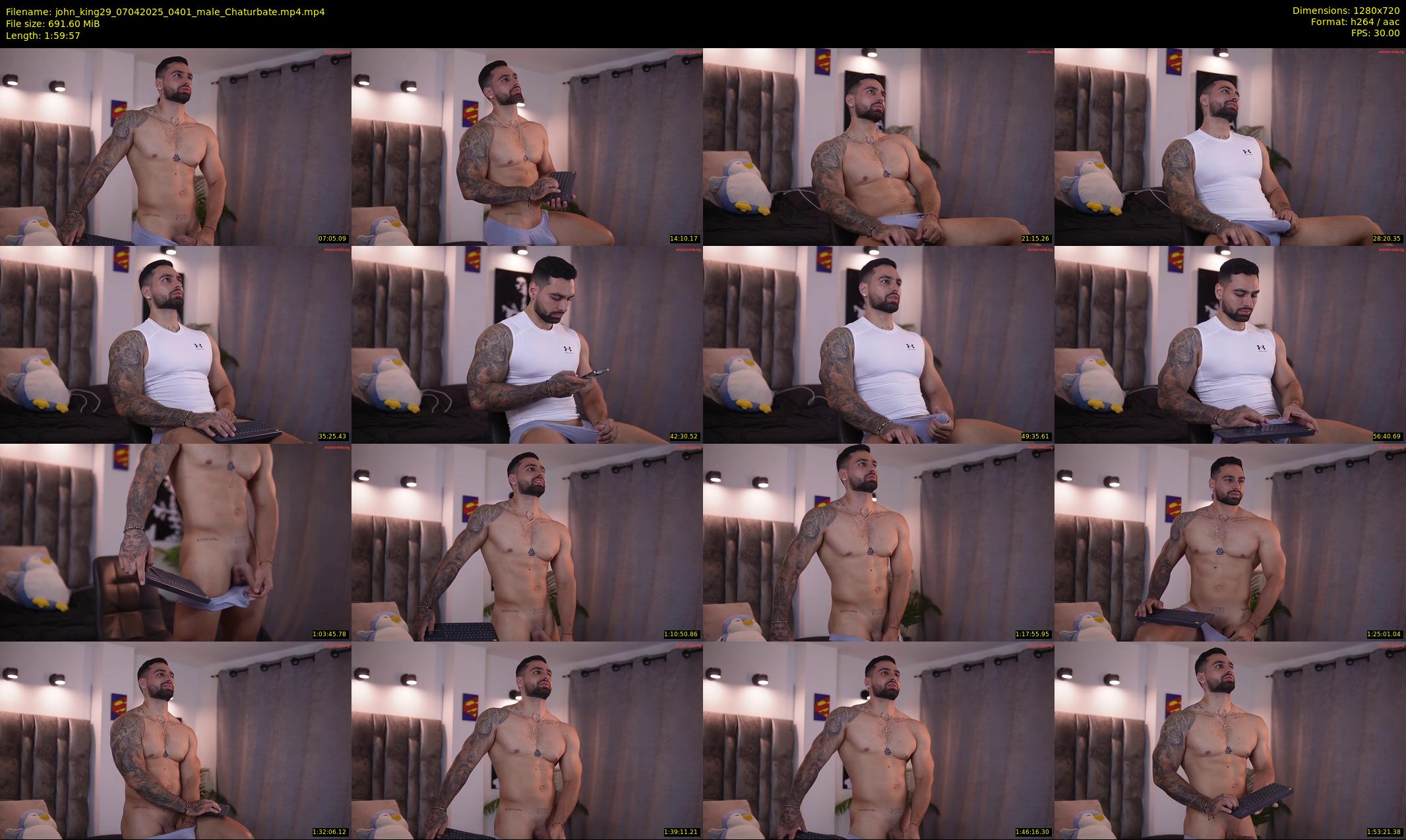 john_king29 — 120 minute Chaturbate male cam show recording, 720p, Apr 7, 2025