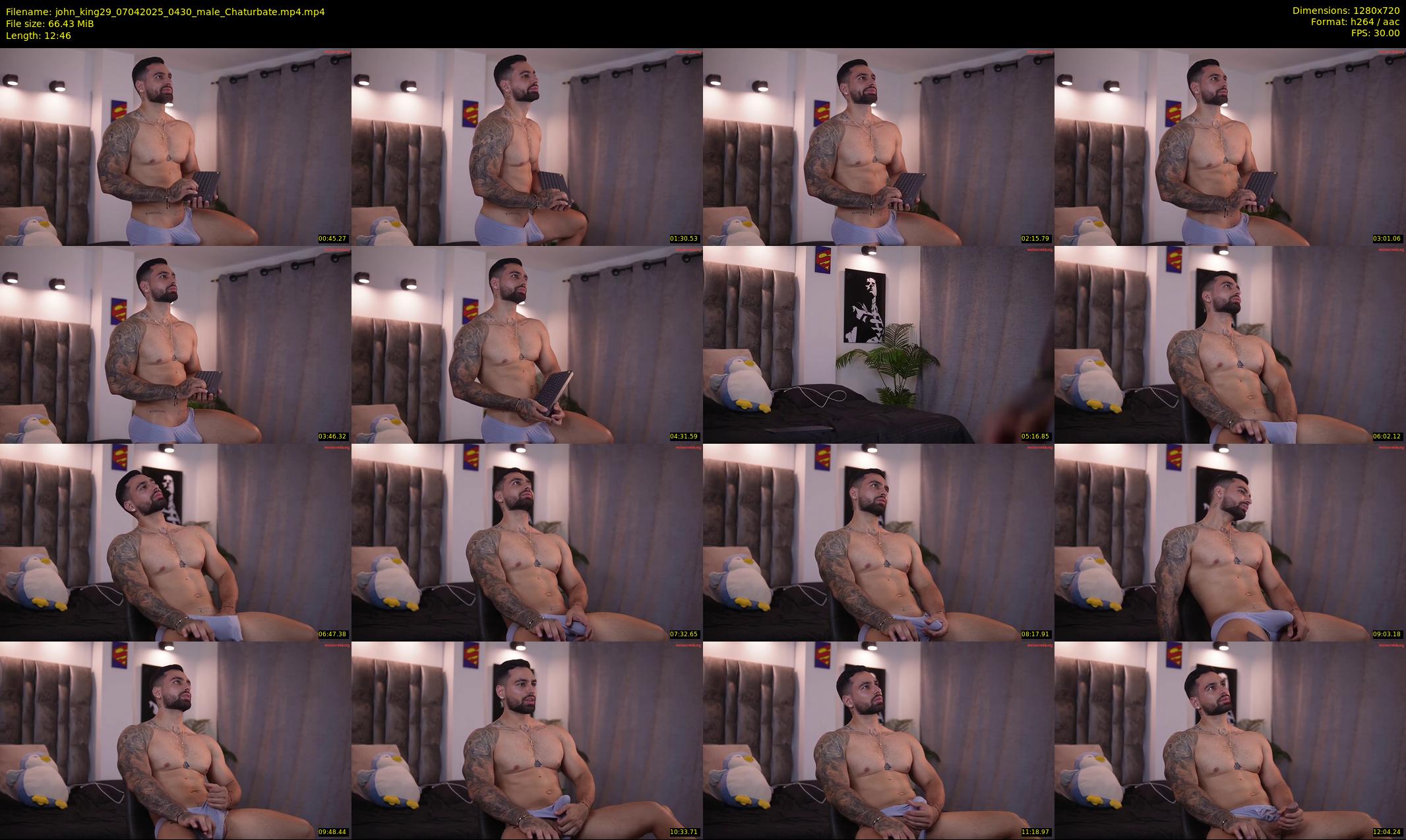 john_king29 — 13 minute Chaturbate male cam show recording, 720p, Apr 7, 2025