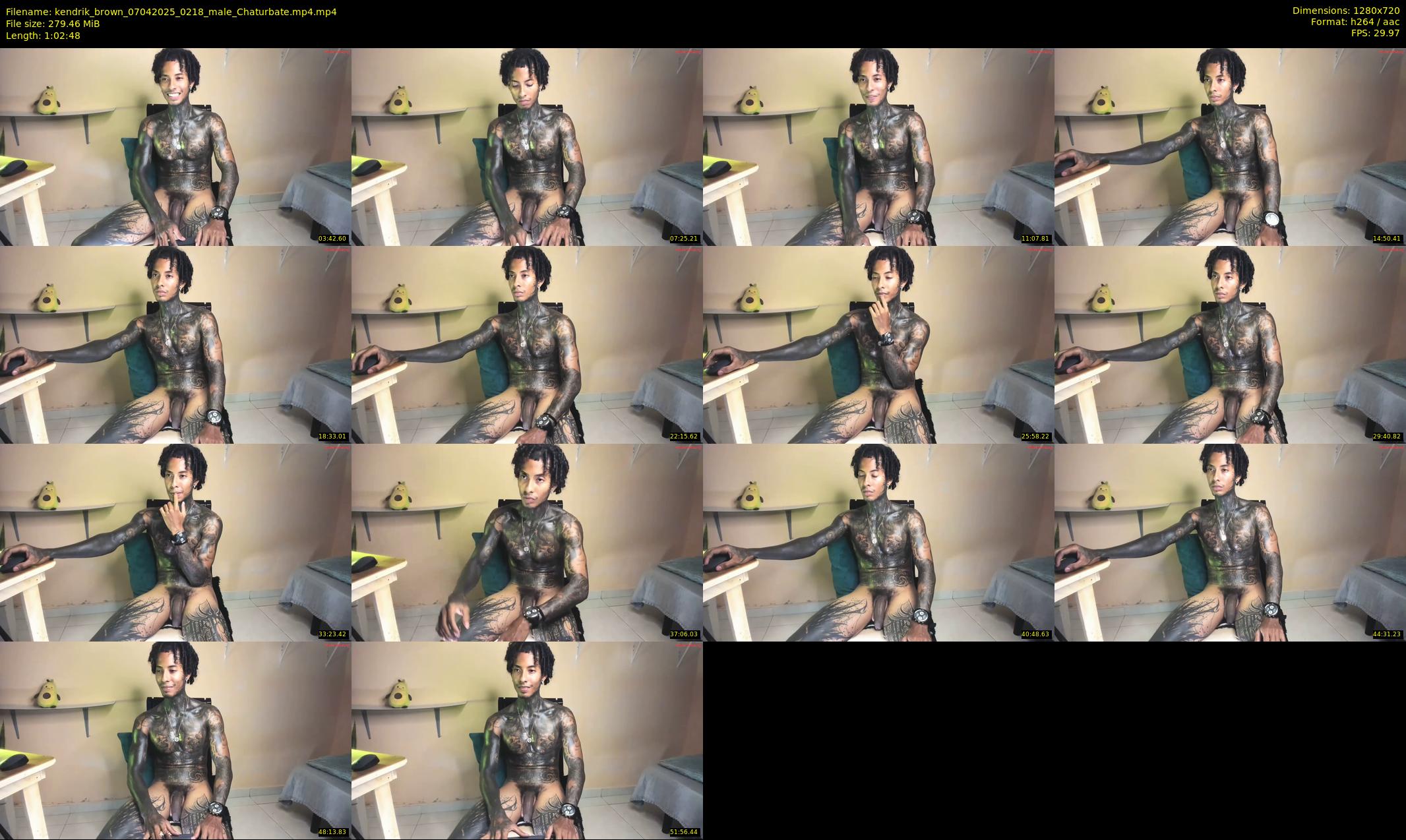 kendrik_brown — 63 minute Chaturbate male cam show recording, 720p, Apr 7, 2025