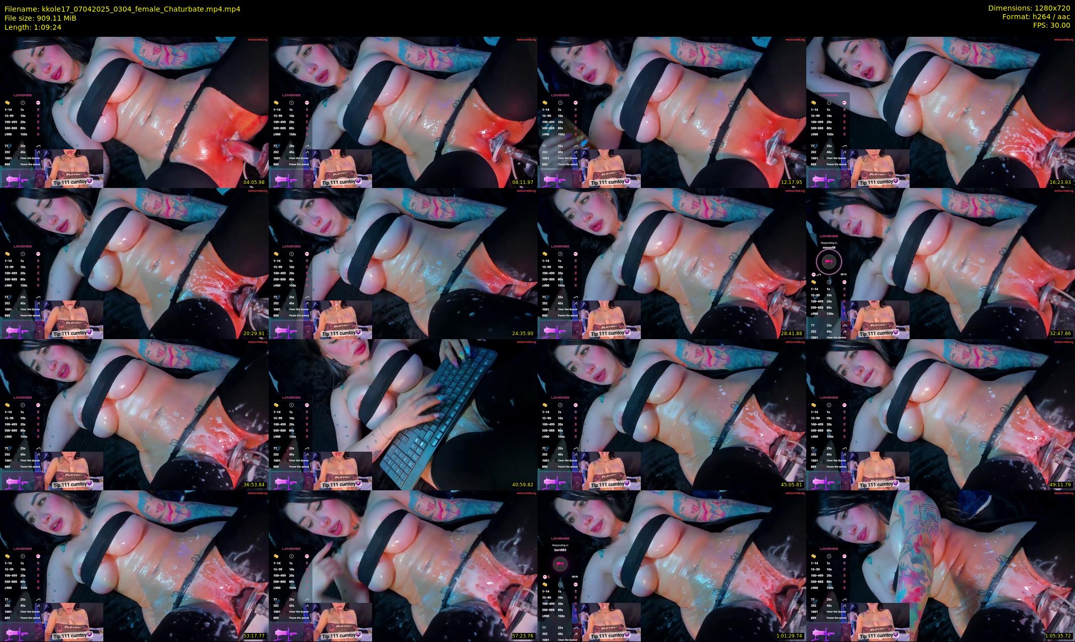 kkole17 — 70 minute Chaturbate female cam show recording, 720p, Apr 7, 2025