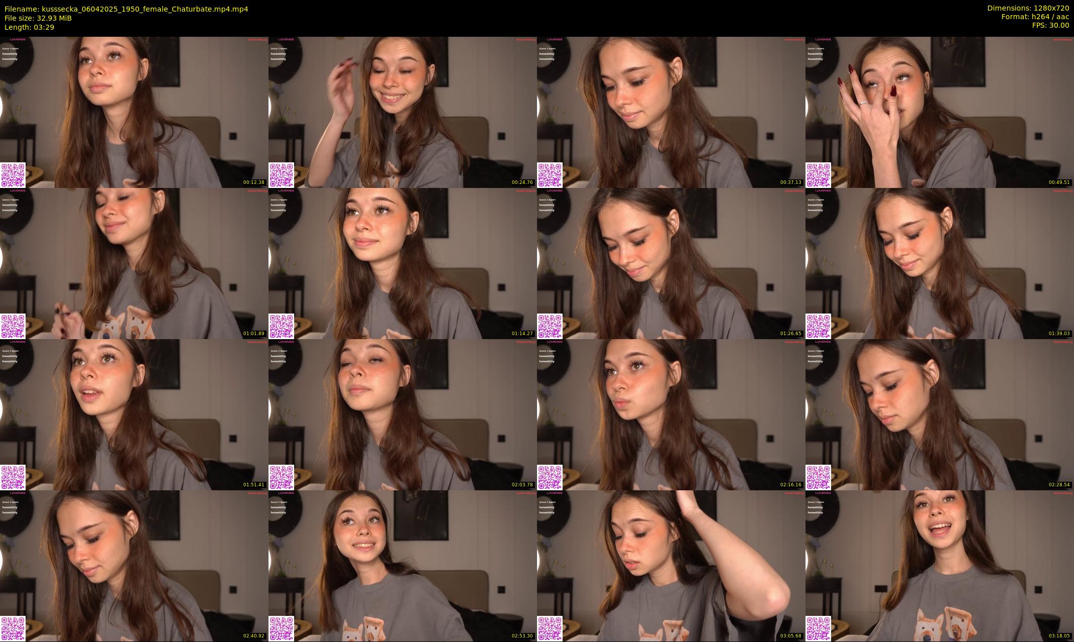 kusssecka — 4 minute Chaturbate female cam show recording, 720p, Apr 6, 2025