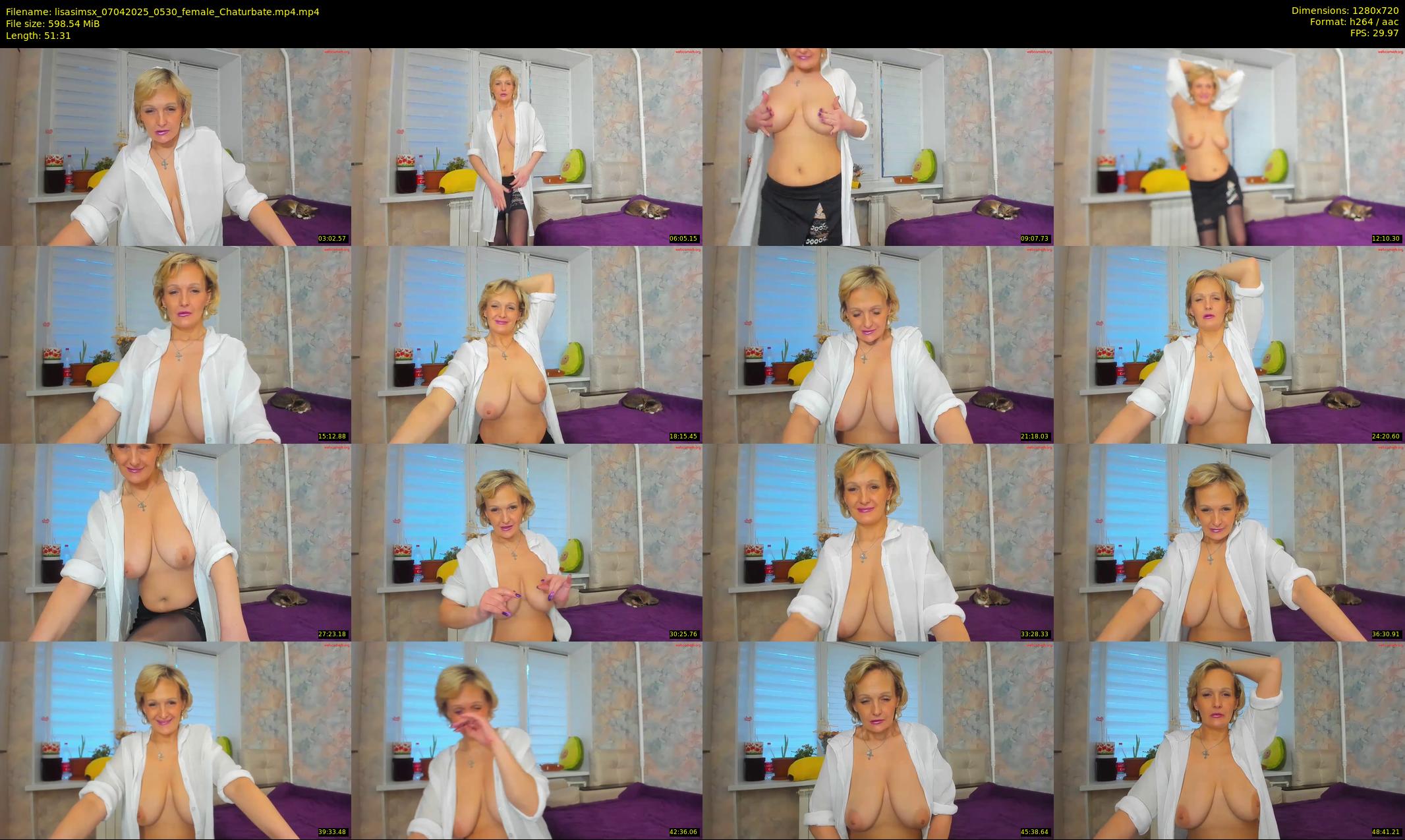 lisasimsx — 52 minute Chaturbate female cam show recording, 720p, Apr 7, 2025