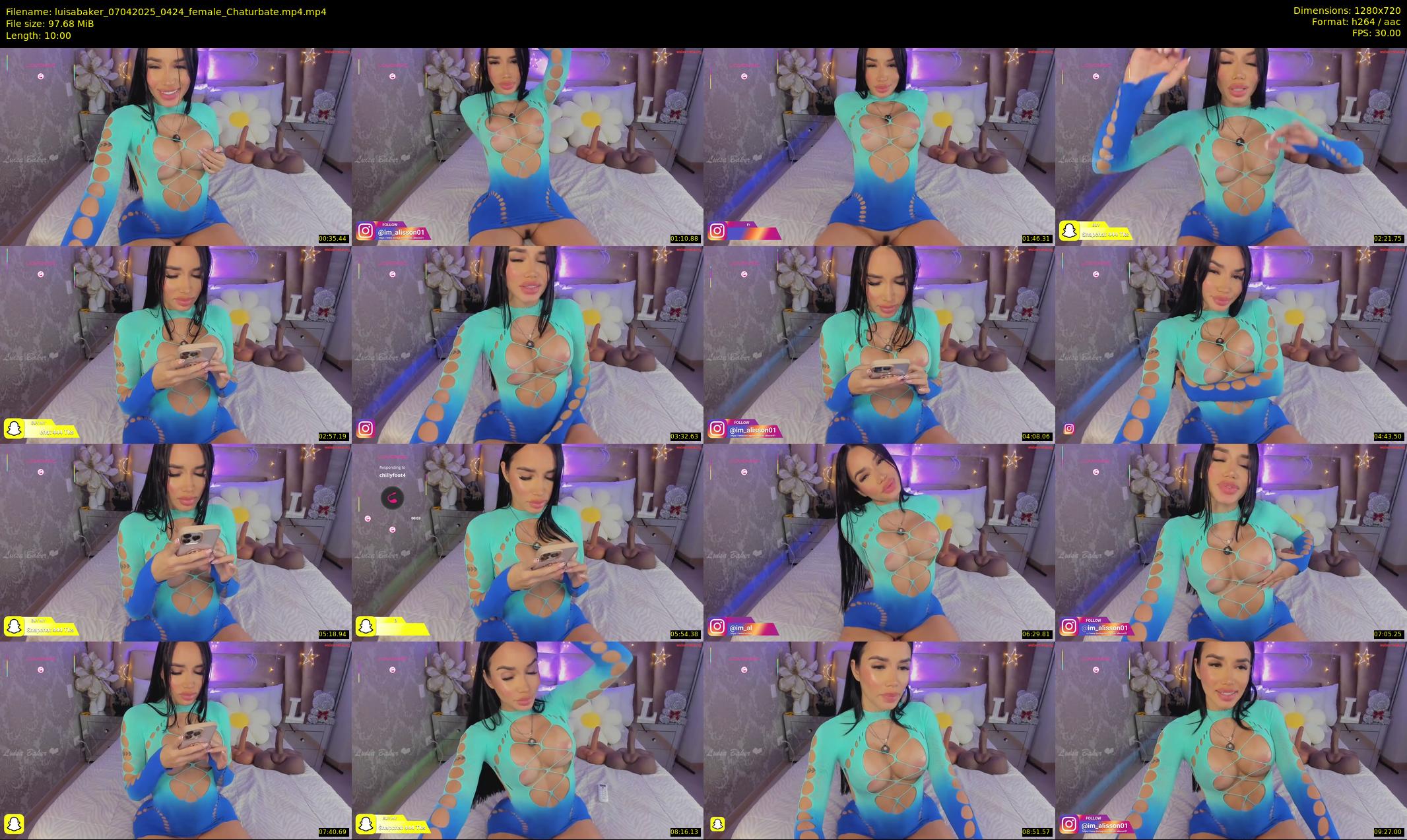 luisabaker — 10 minute Chaturbate female cam show recording, 720p, Apr 7, 2025