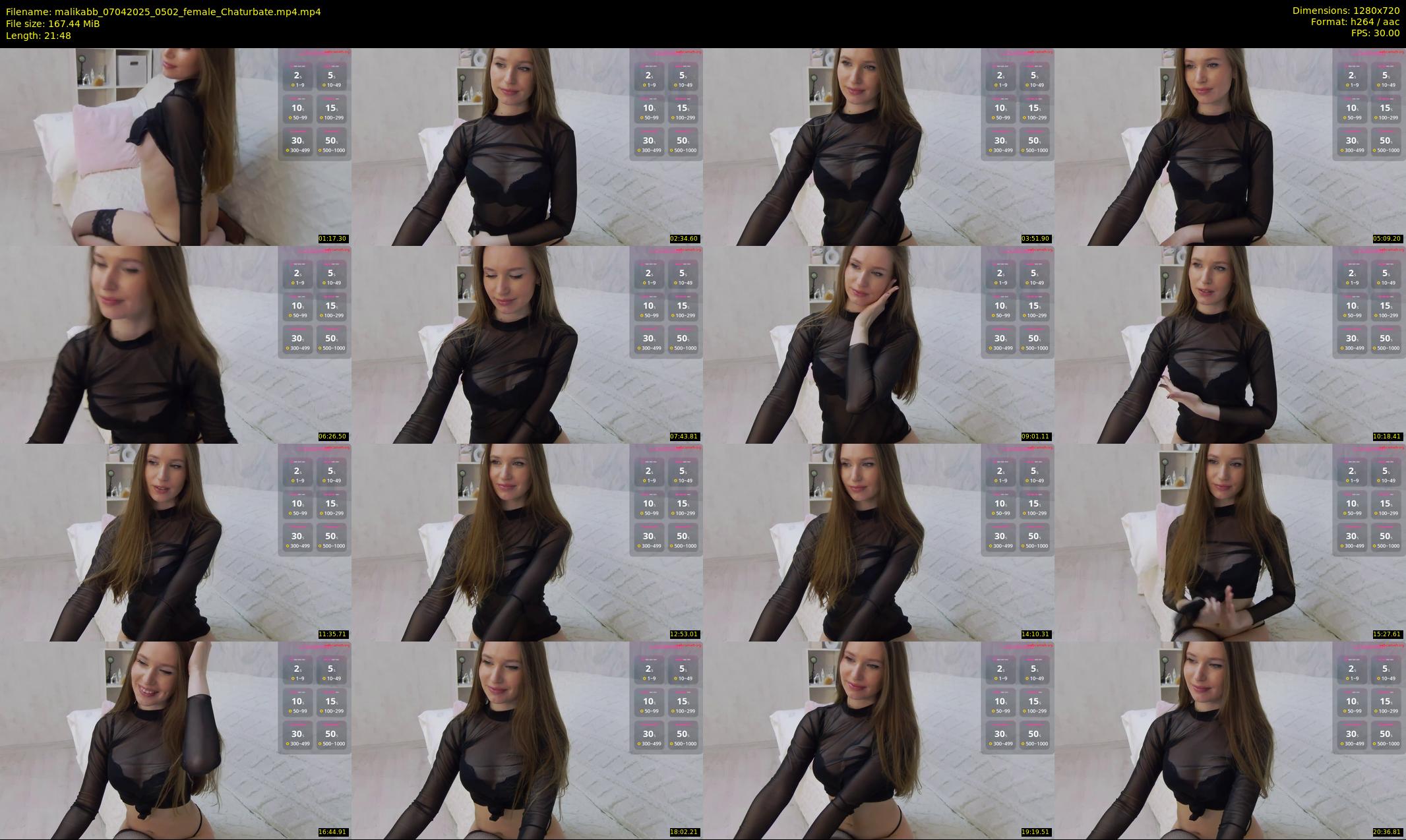 malikabb — 22 minute Chaturbate female cam show recording, 720p, Apr 7, 2025