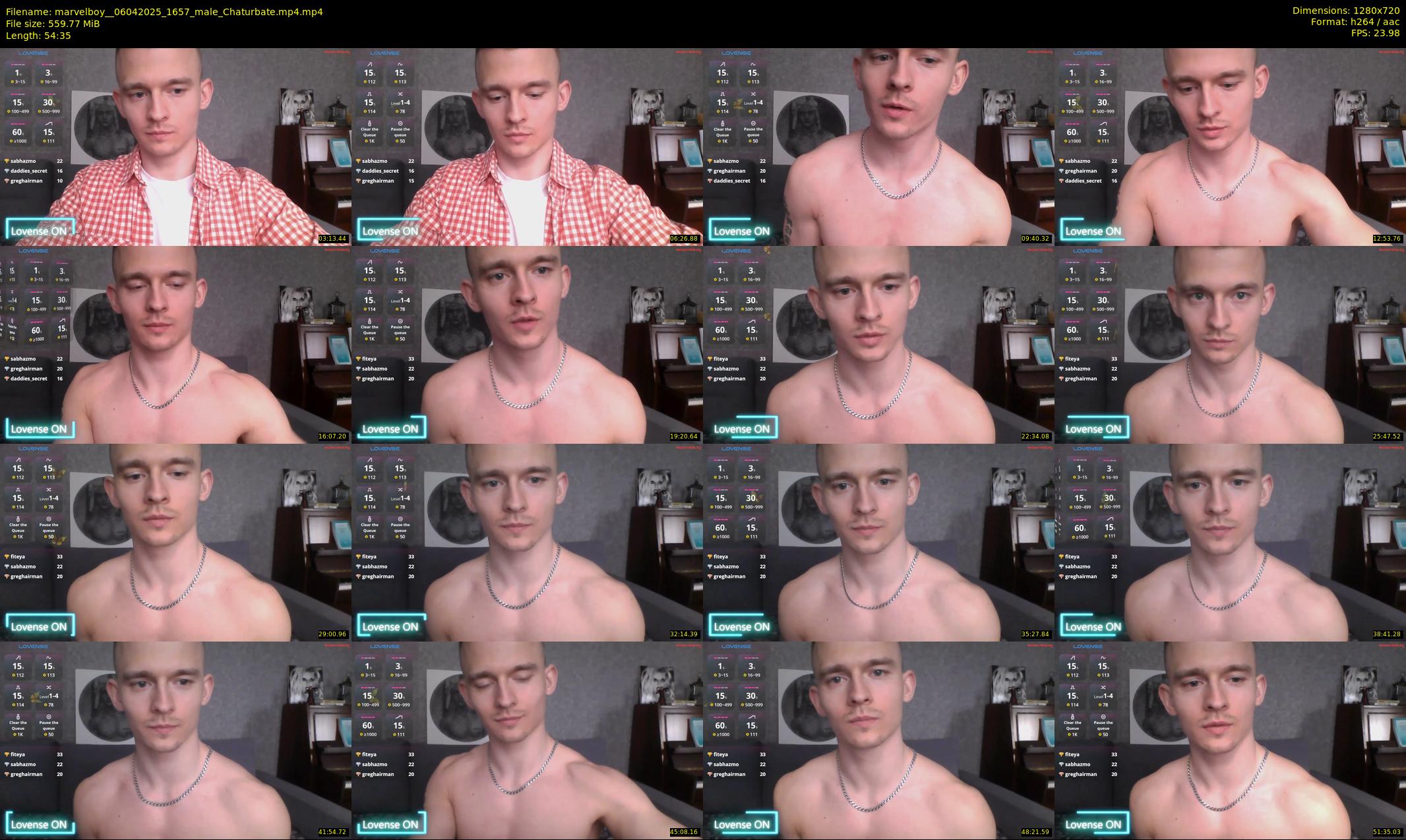 marvelboy_ — 55 minute Chaturbate male cam show recording, 720p, Apr 6, 2025