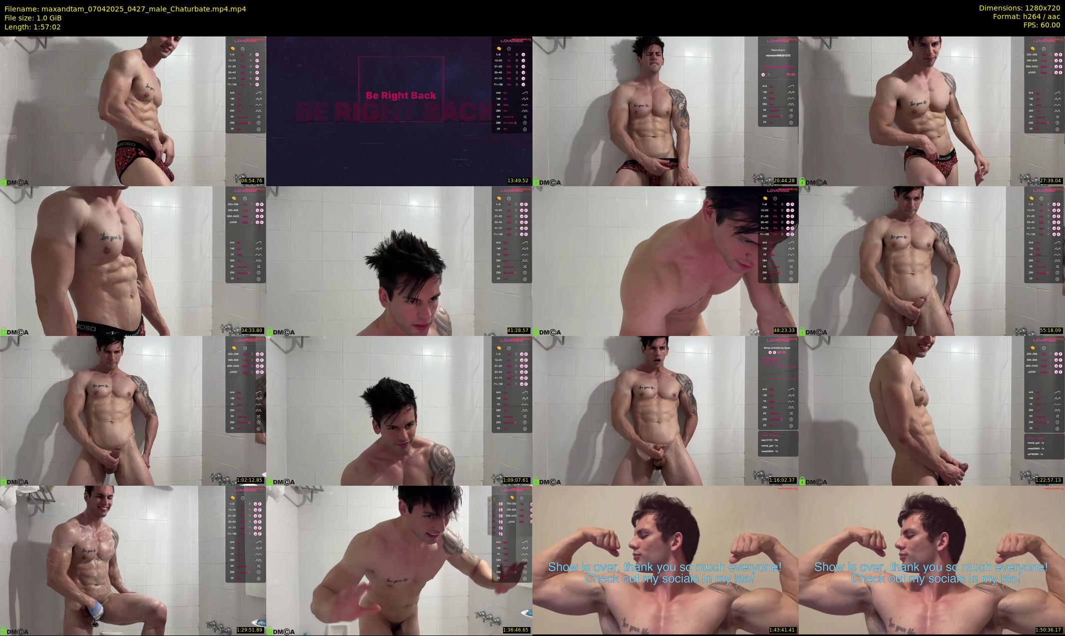 maxandtam — 118 minute Chaturbate couple cam show recording, 720p, Apr 7, 2025