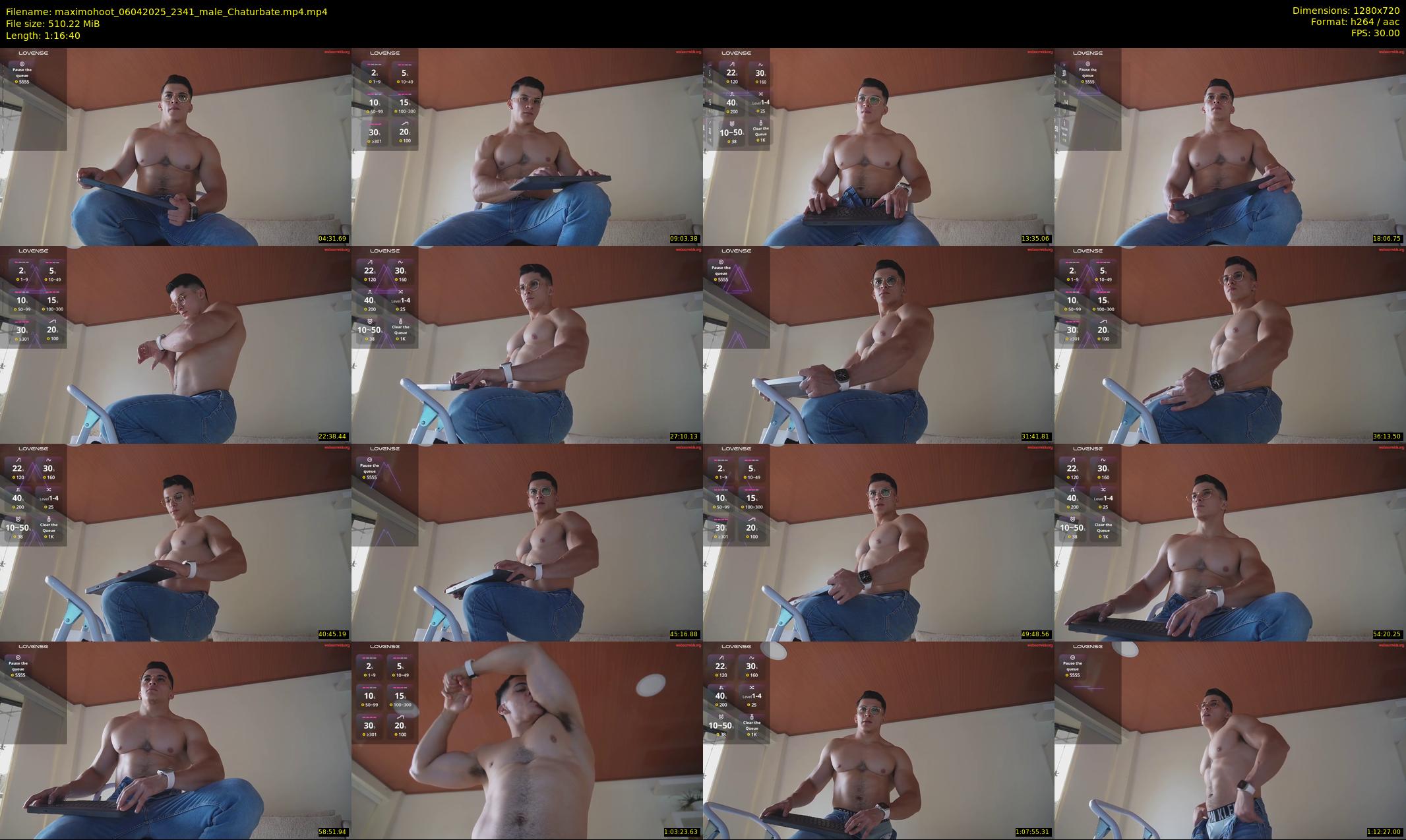 maximohoot — 77 minute Chaturbate male cam show recording, 720p, Apr 6, 2025