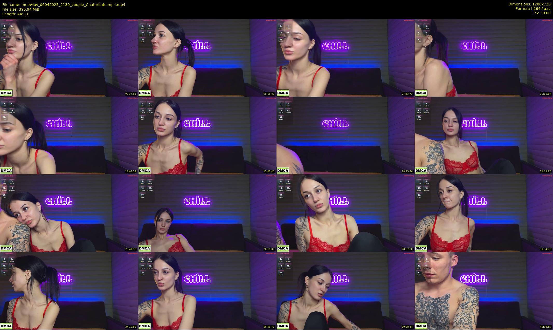 meowluv — 45 minute Chaturbate couple cam show recording, 720p, Apr 6, 2025