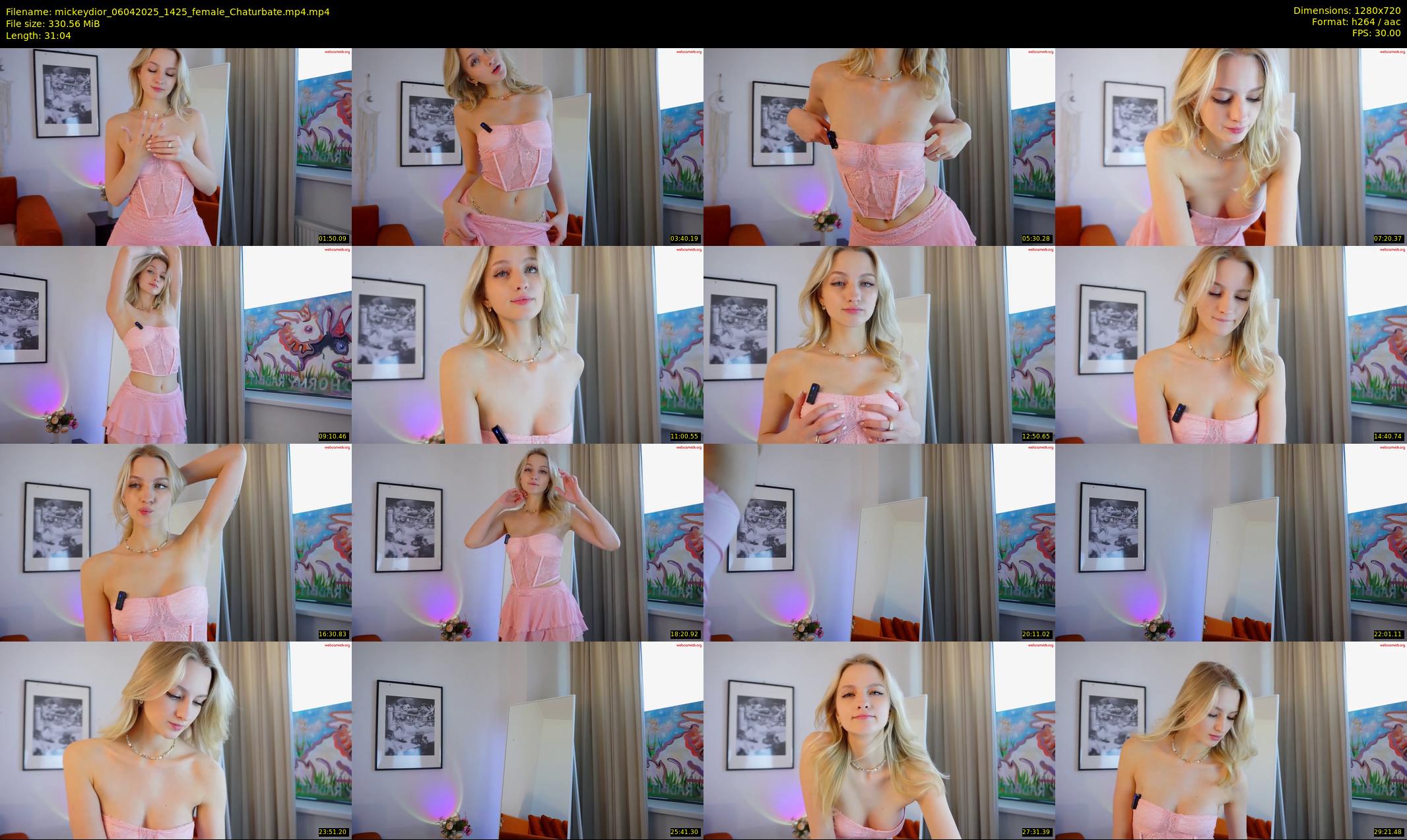 mickeydior — 32 minute Chaturbate female cam show recording, 720p, Apr 6, 2025