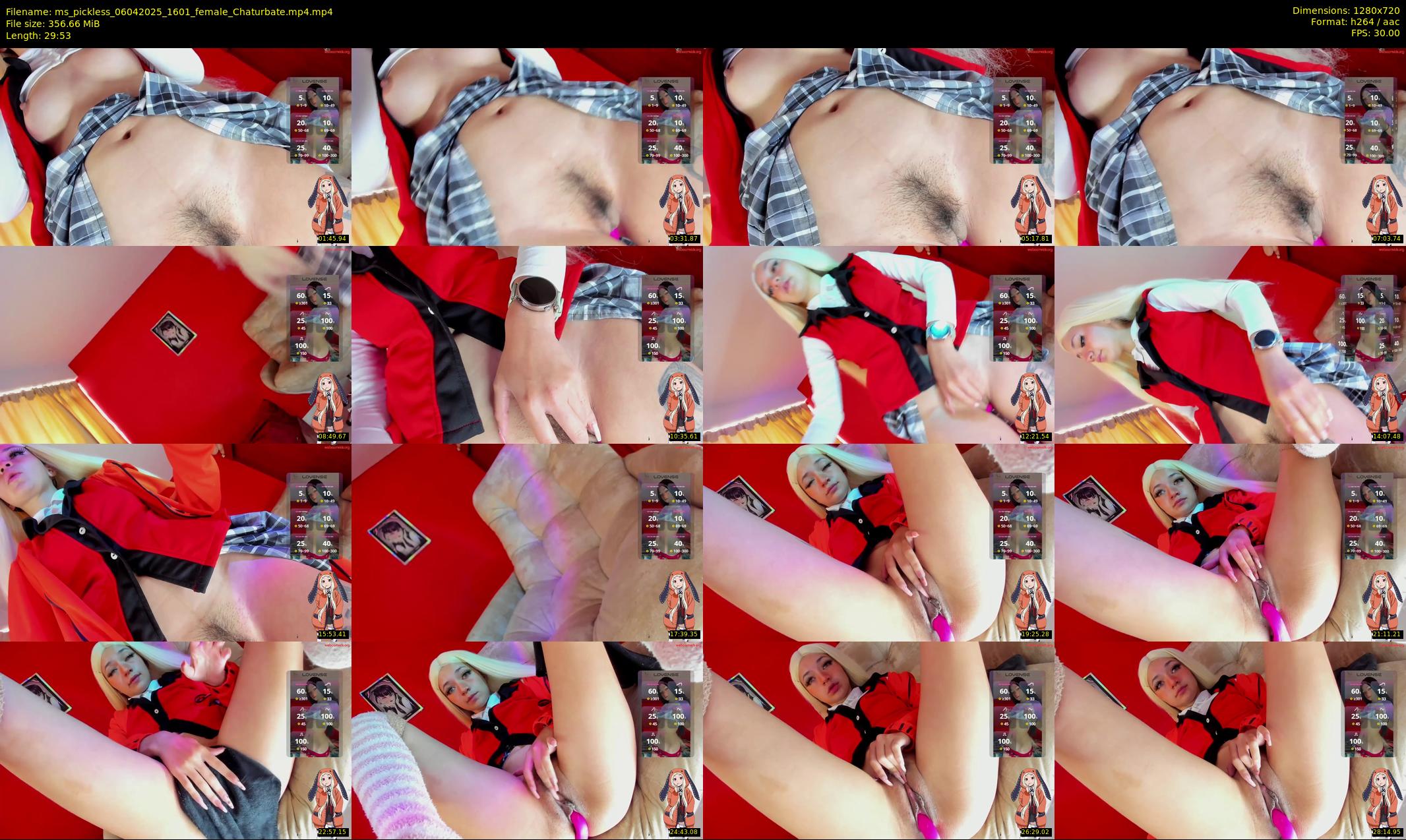 ms_pickless — 30 minute Chaturbate female cam show recording, 720p, Apr 6, 2025