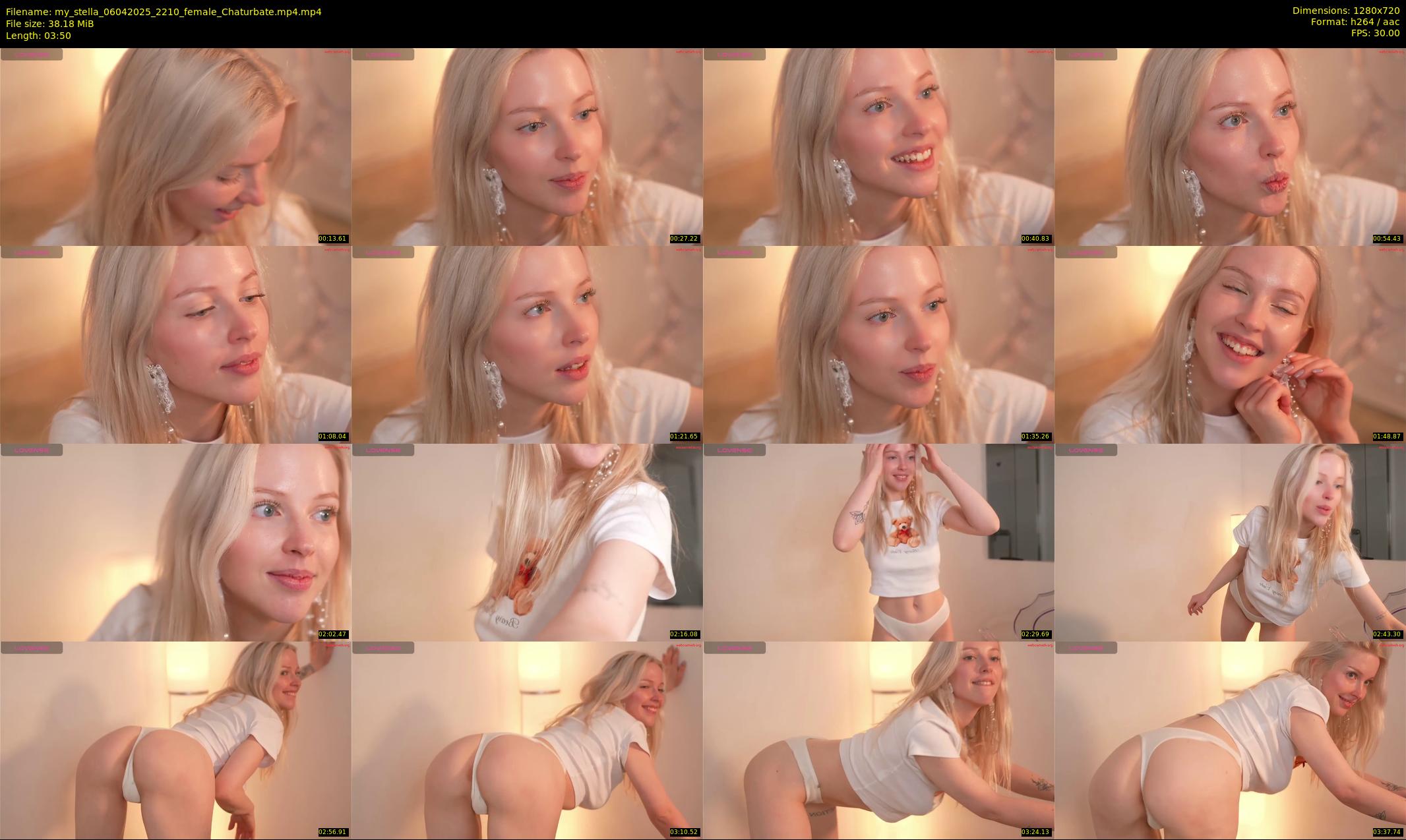 my_stella — 4 minute Chaturbate female cam show recording, 720p, Apr 6, 2025