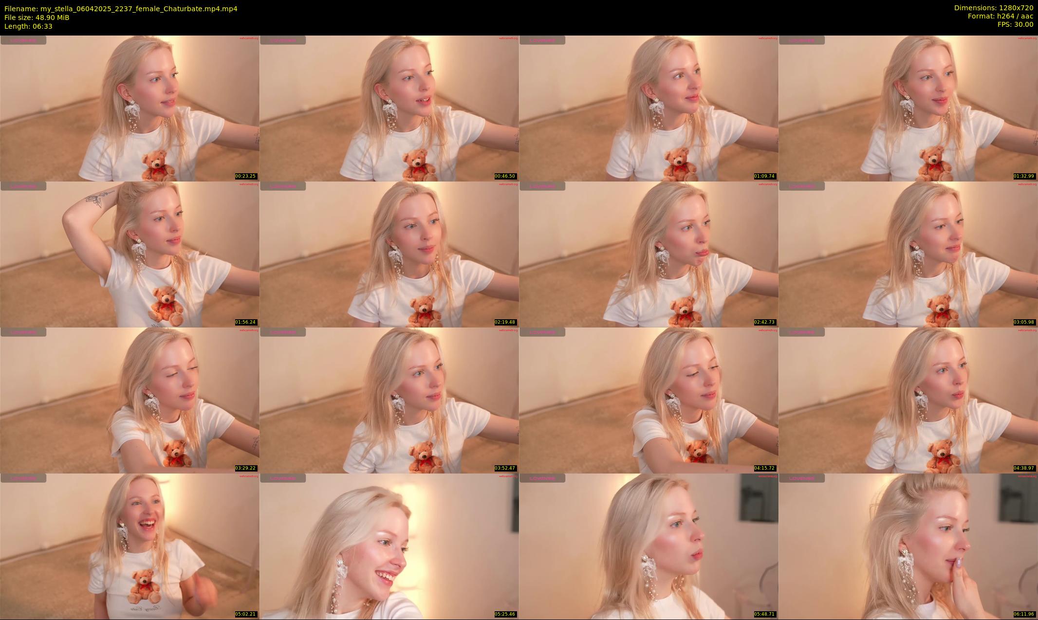 my_stella — 7 minute Chaturbate female cam show recording, 720p, Apr 6, 2025