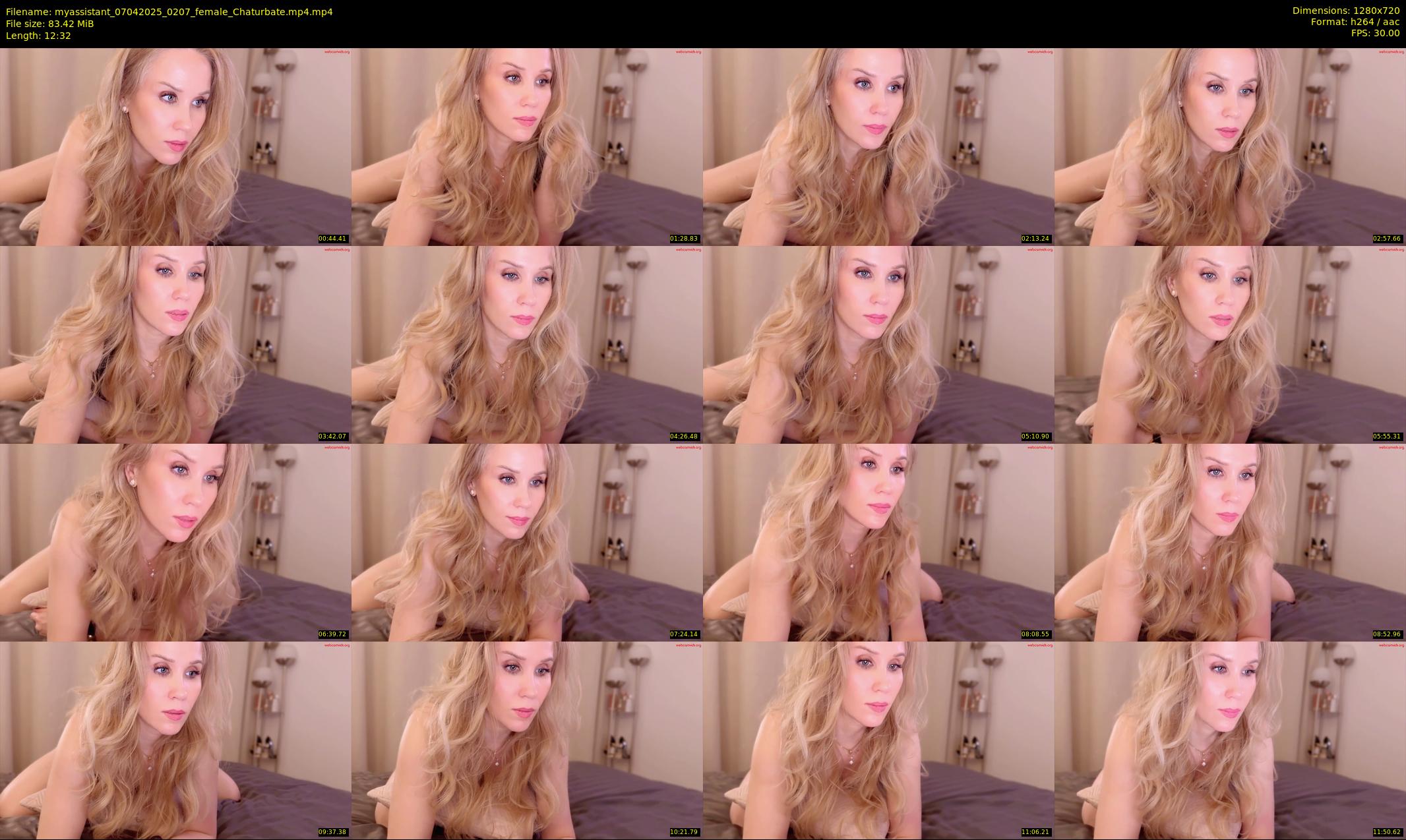 myassistant — 13 minute Chaturbate female cam show recording, 720p, Apr 7, 2025