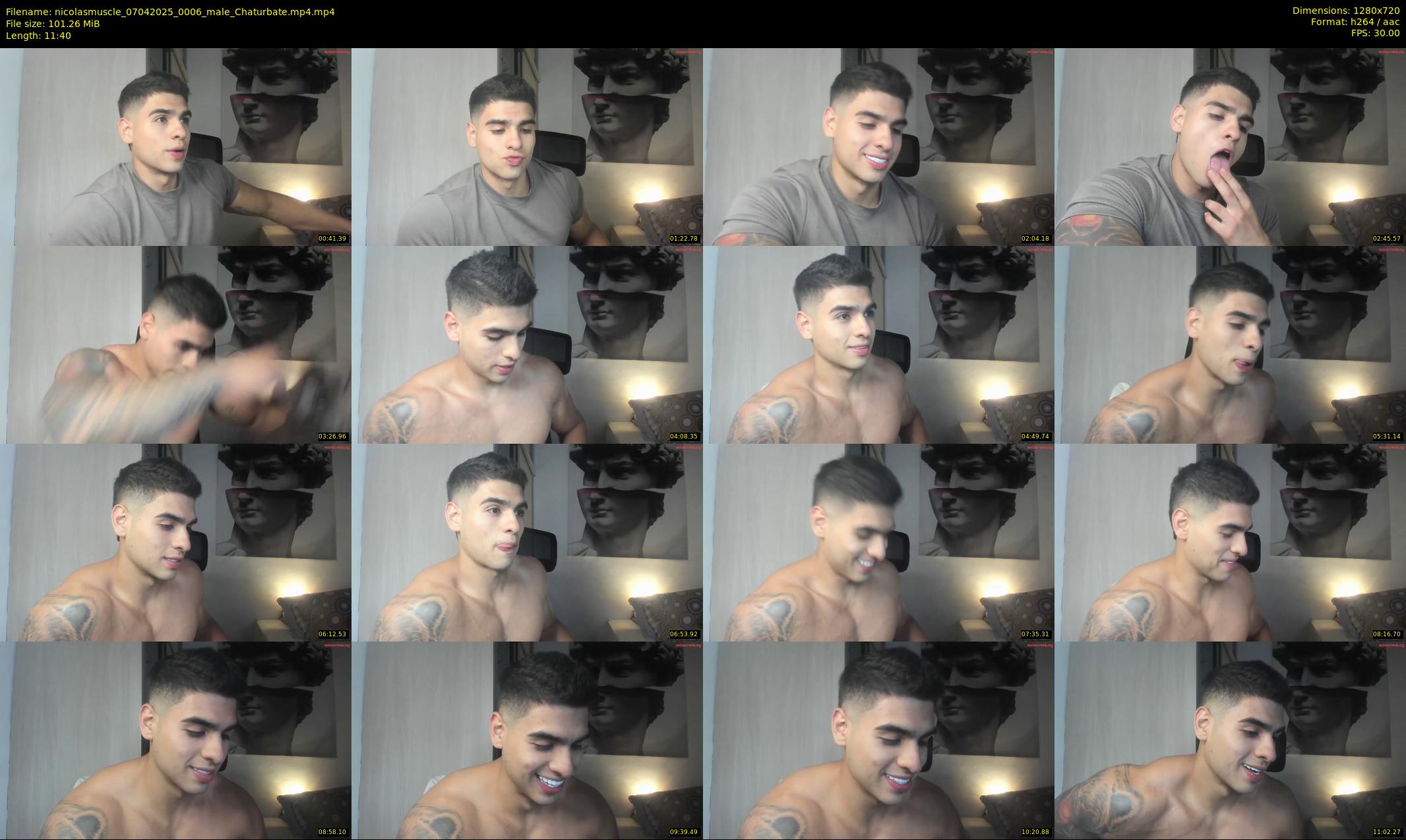 nicolasmuscle — 12 minute Chaturbate male cam show recording, 720p, Apr 7, 2025