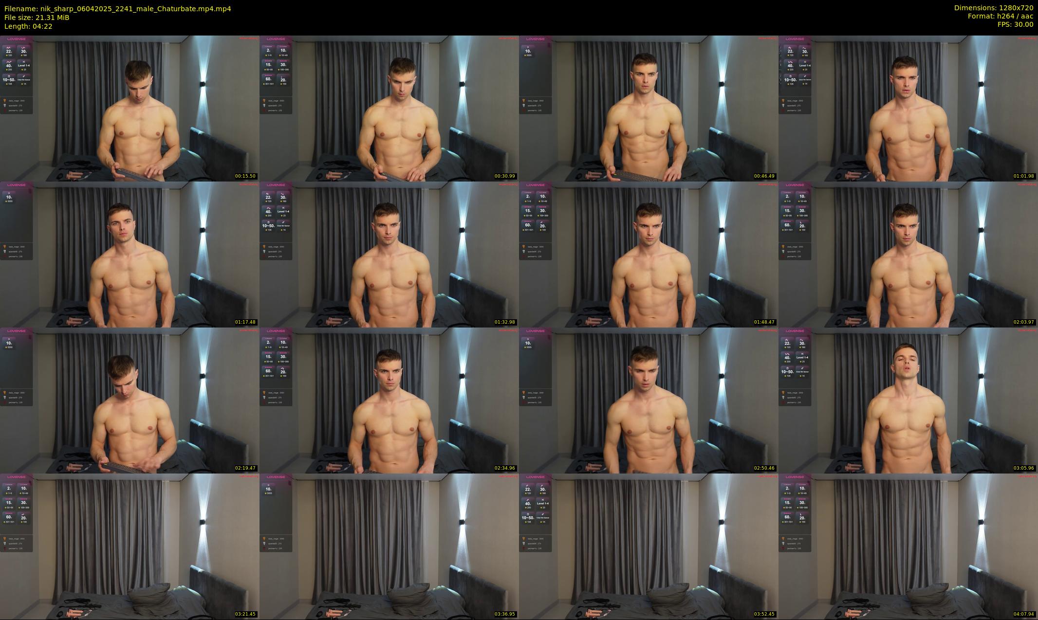 nik_sharp — 5 minute Chaturbate male cam show recording, 720p, Apr 6, 2025