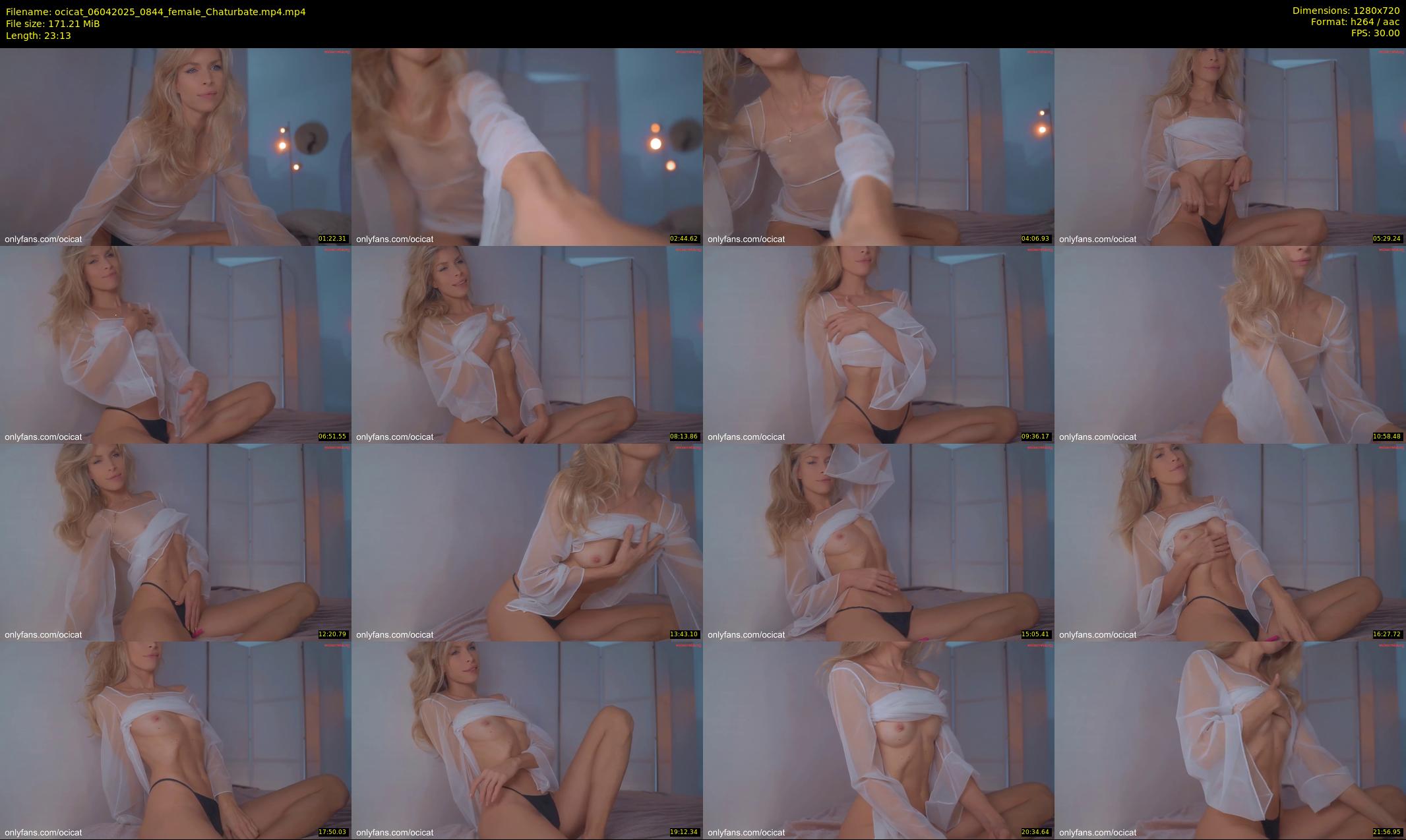 ocicat — 24 minute Chaturbate female cam show recording, 720p, Apr 6, 2025