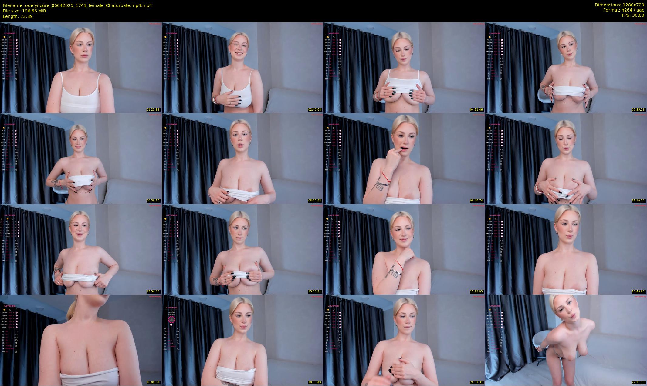 odelyncure — 24 minute Chaturbate female cam show recording, 720p, Apr 6, 2025