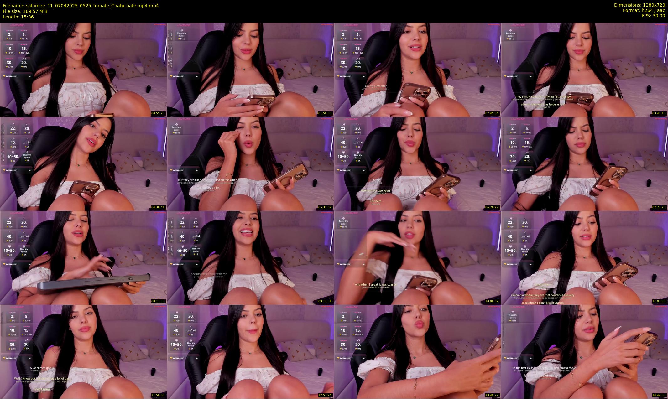 salomee_11 — 16 minute Chaturbate female cam show recording, 720p, Apr 7, 2025