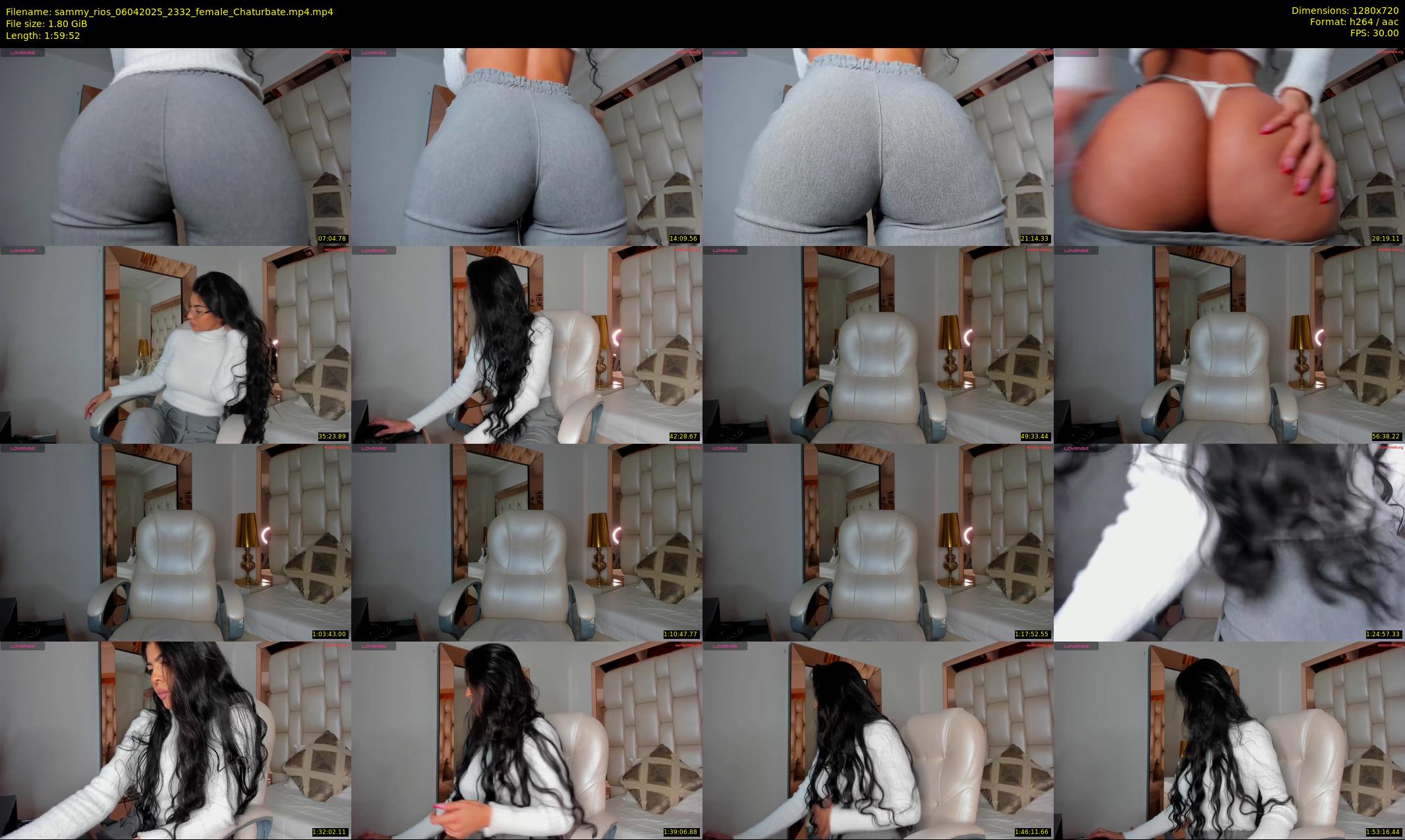 sammy_rios — 120 minute Chaturbate female cam show recording, 720p, Apr 6, 2025
