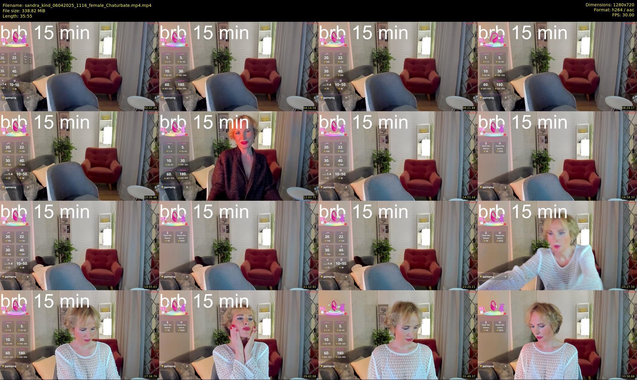 sandra_kind — 36 minute Chaturbate female cam show recording, 720p, Apr 6, 2025