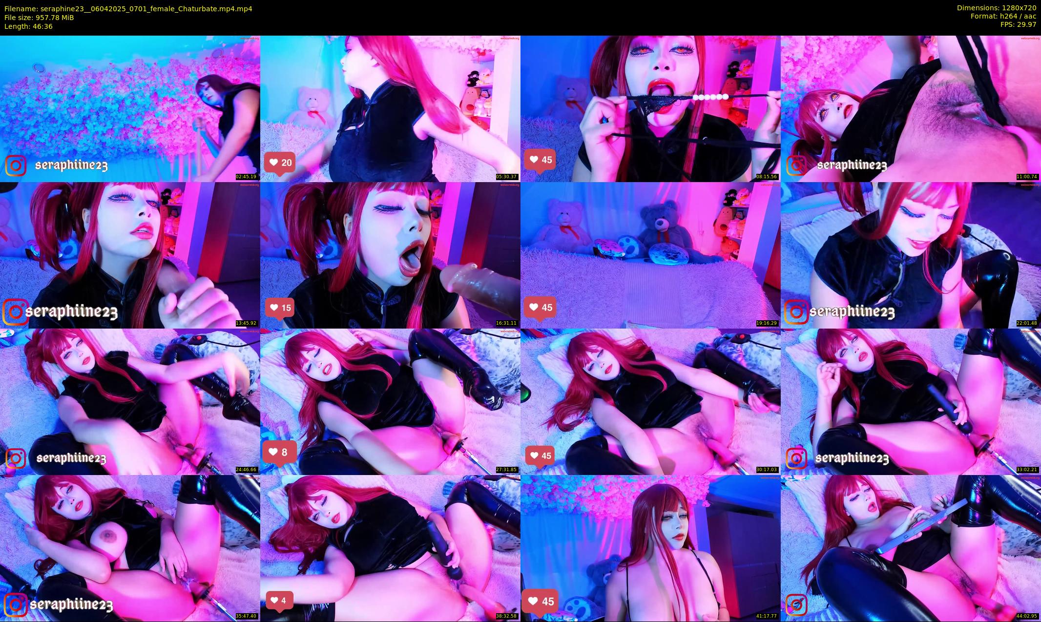 seraphine23_ — 47 minute Chaturbate female cam show recording, 720p, Apr 6, 2025