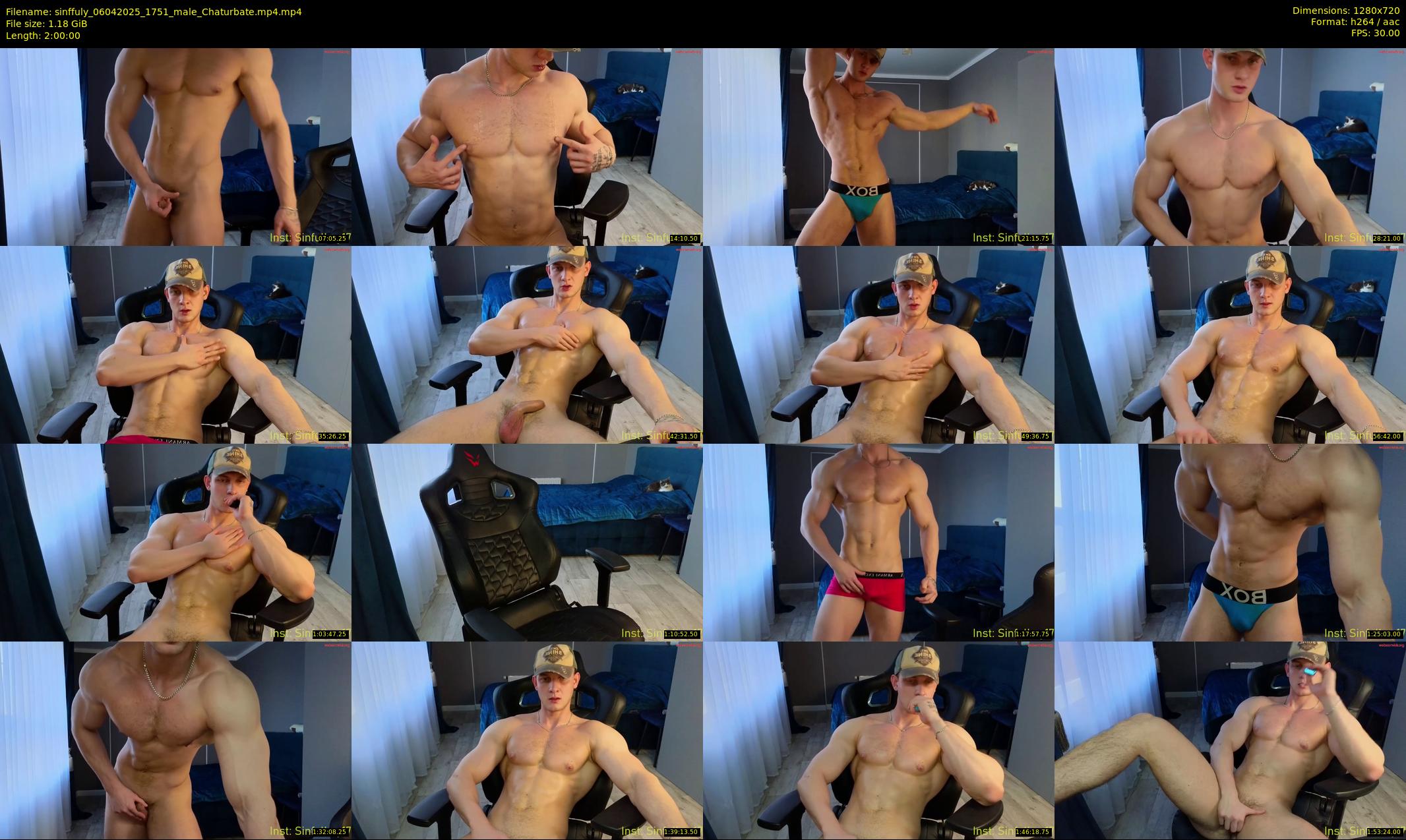 sinffuly — 120 minute Chaturbate male cam show recording, 720p, Apr 6, 2025