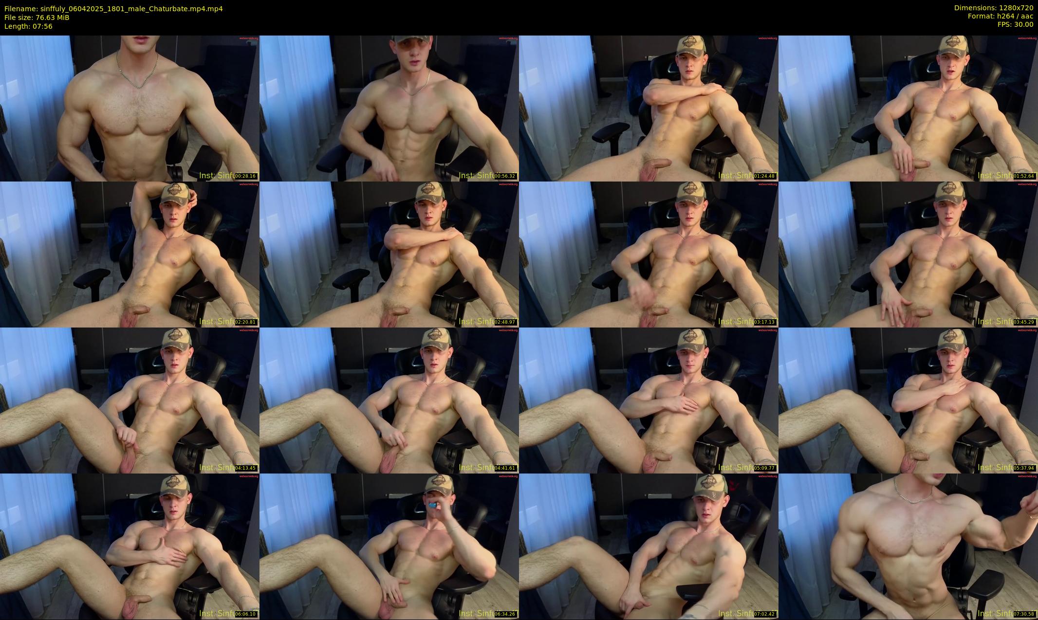 sinffuly — 8 minute Chaturbate male cam show recording, 720p, Apr 6, 2025